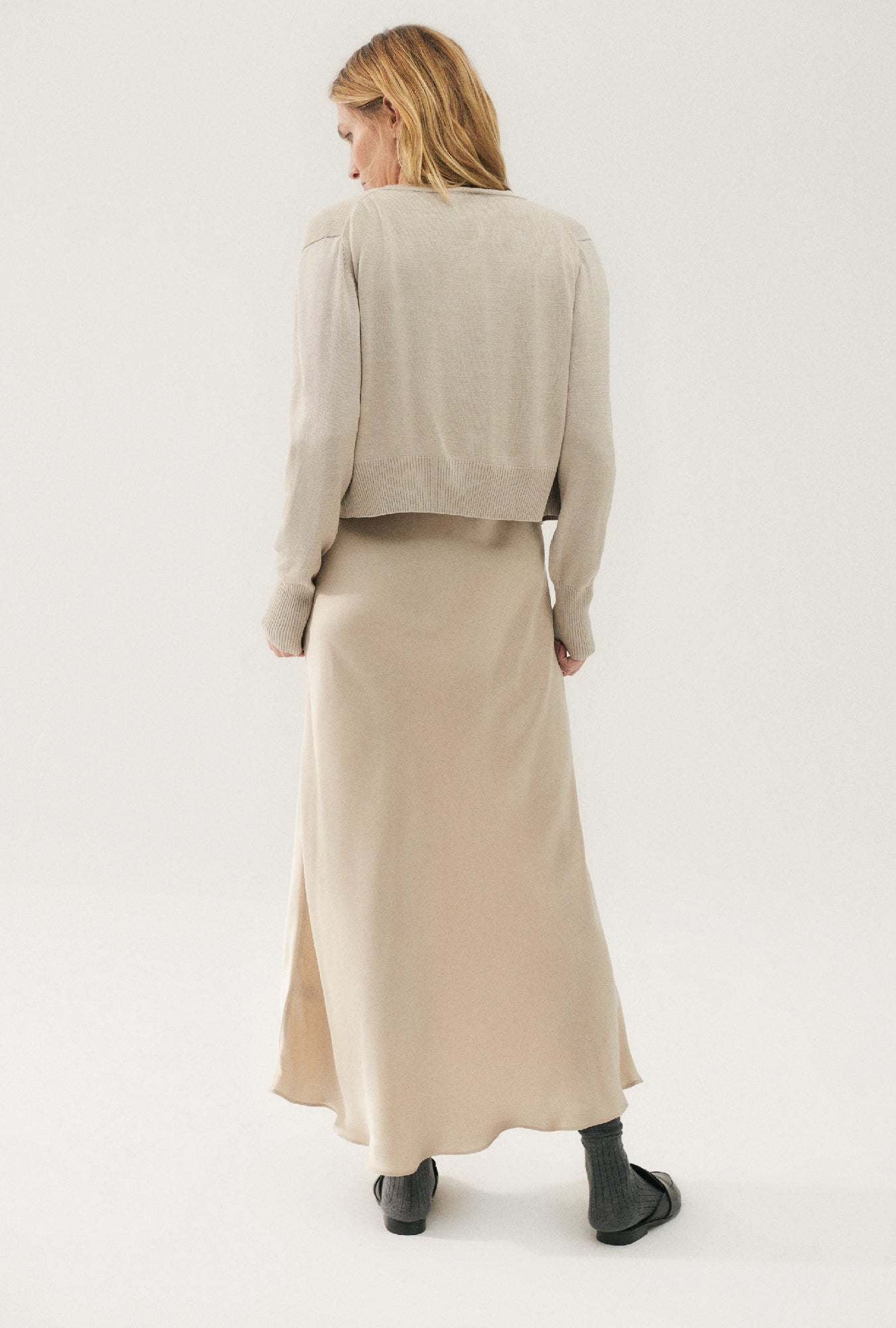 Gilet court noisette