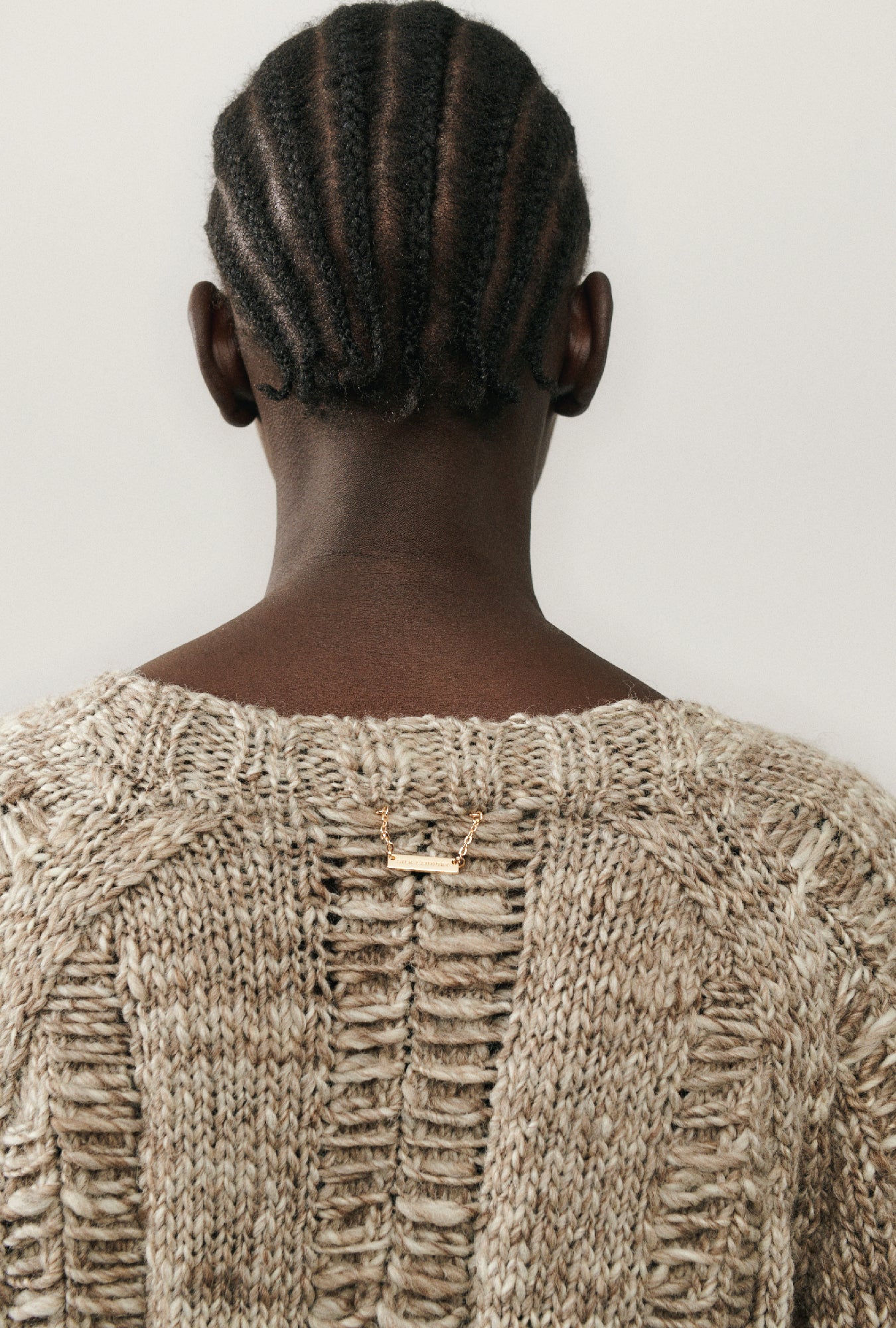 Le cardigan Big G marron naturel