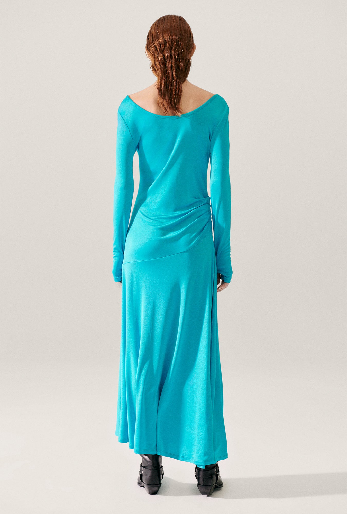 Robe longue à manches longues en jersey Oxygen