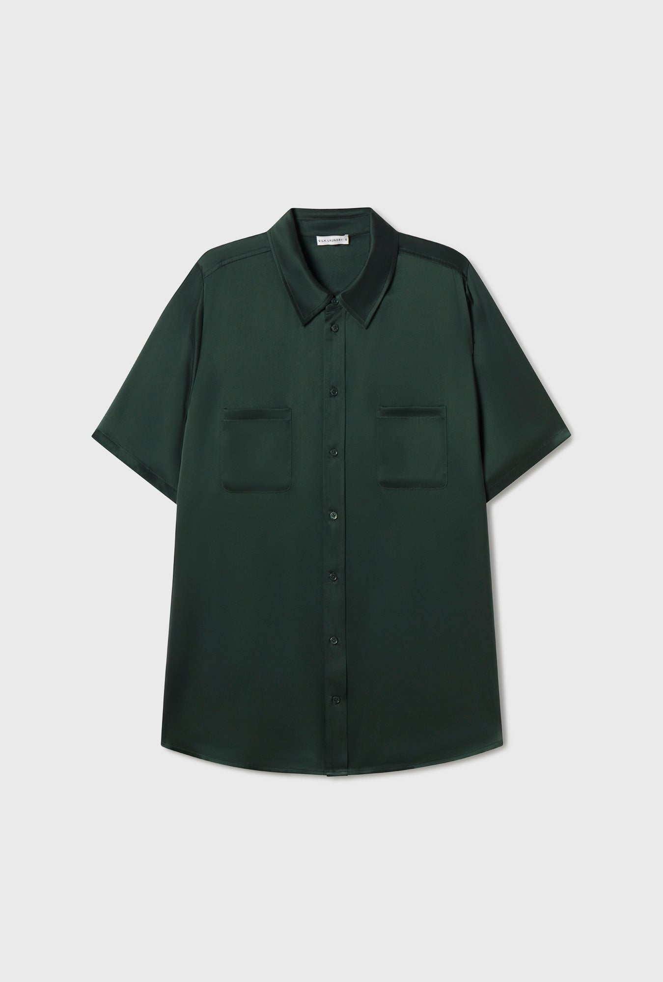 Chemise Boyfriend à Manches Courtes Scarabée