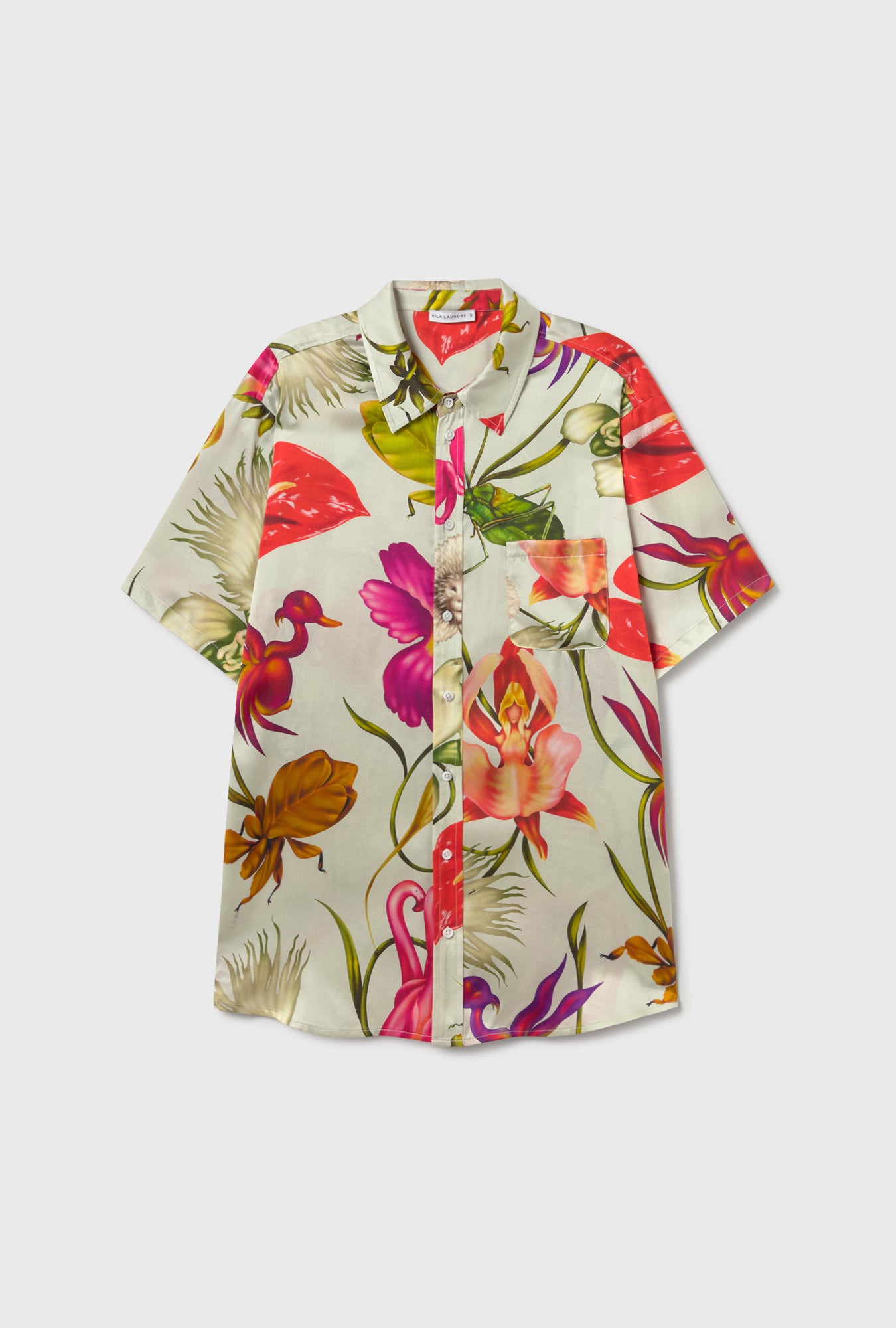 Chemise Boyfriend Manches Courtes Wonderland