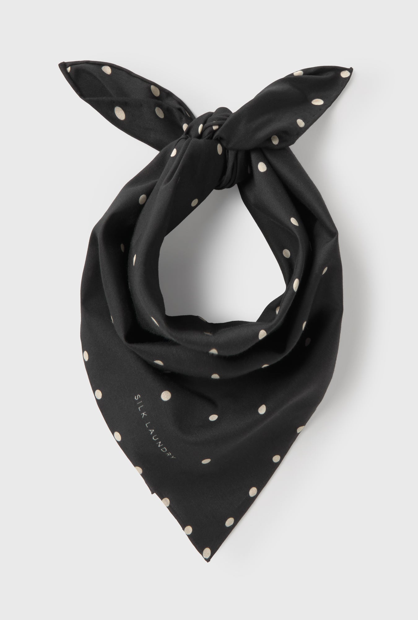 Foulard en twill, petits pois