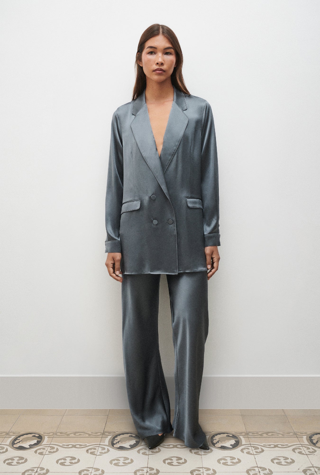 Blazer décontracté ardoise