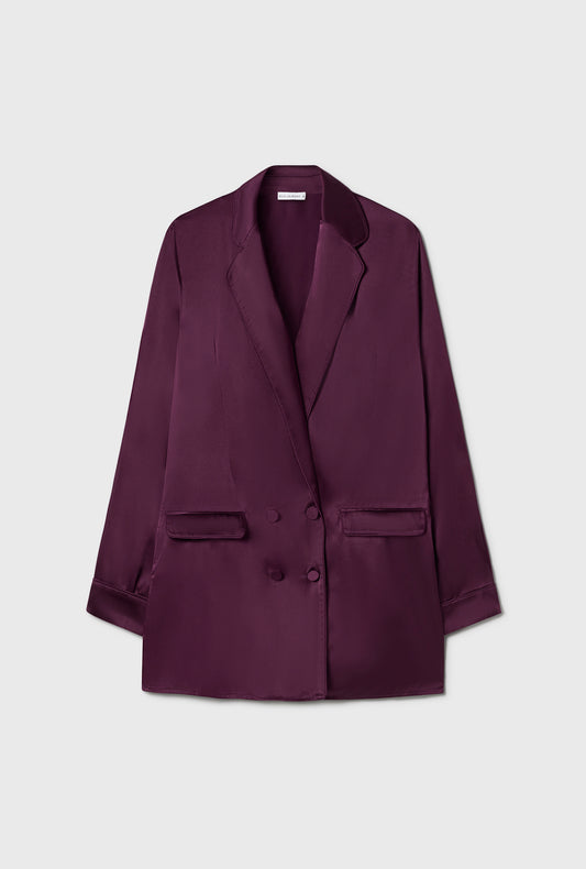 Blazer décontracté prune sanguine