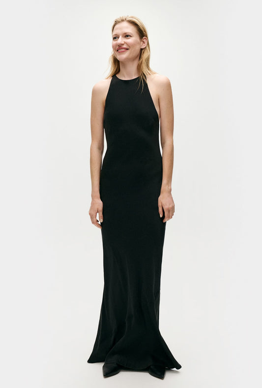 Robe asymétrique noire
