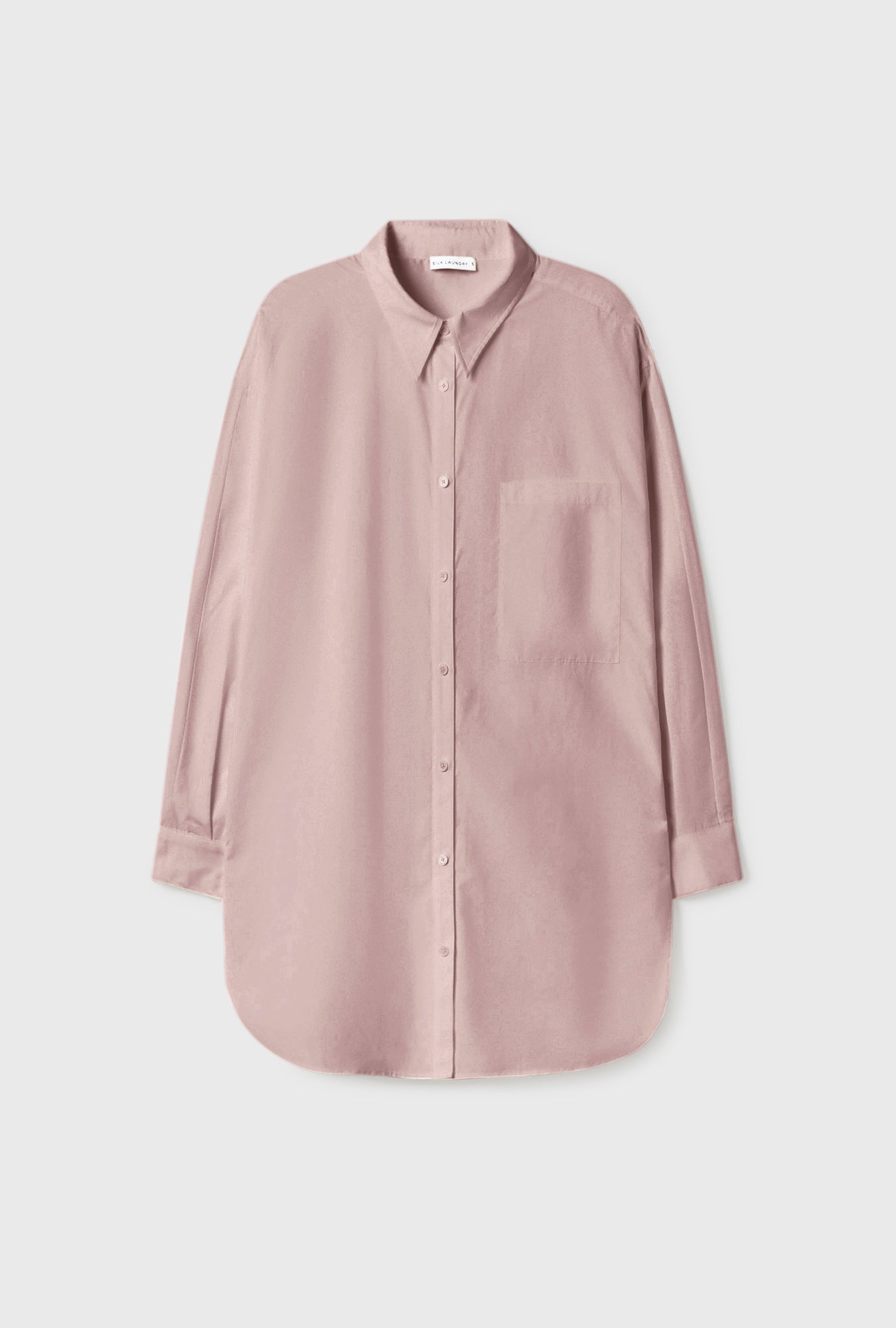 Chemise ronde en coton et soie Lasso