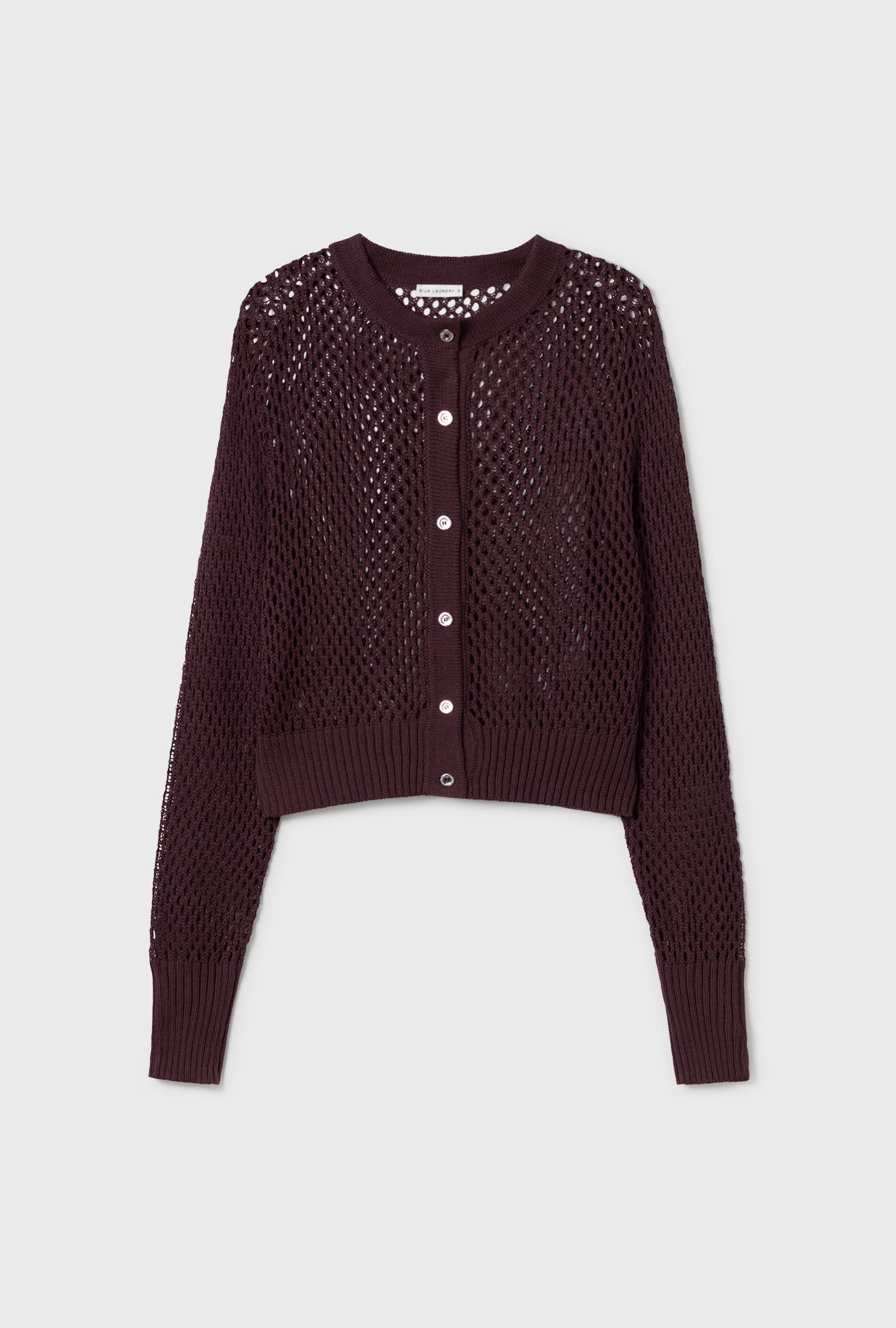 Cardigan court au crochet Cacao