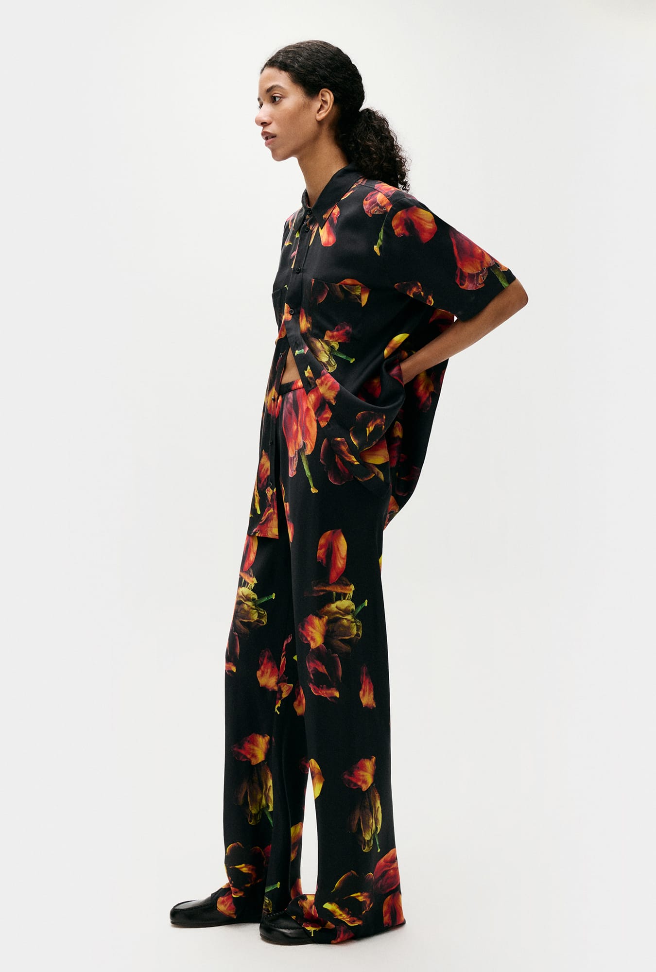 Pantalon biais Tulipa Noir