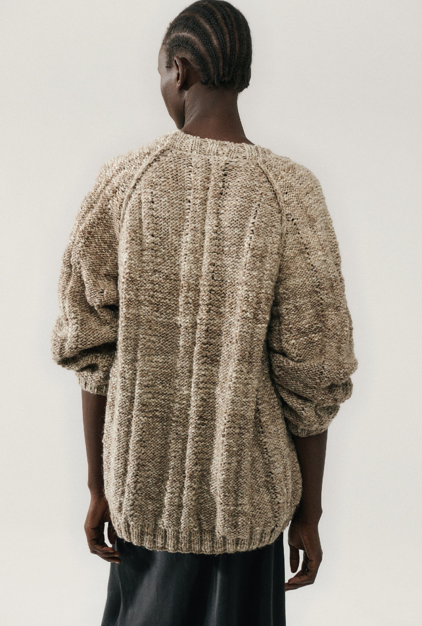 Le cardigan Big G marron naturel