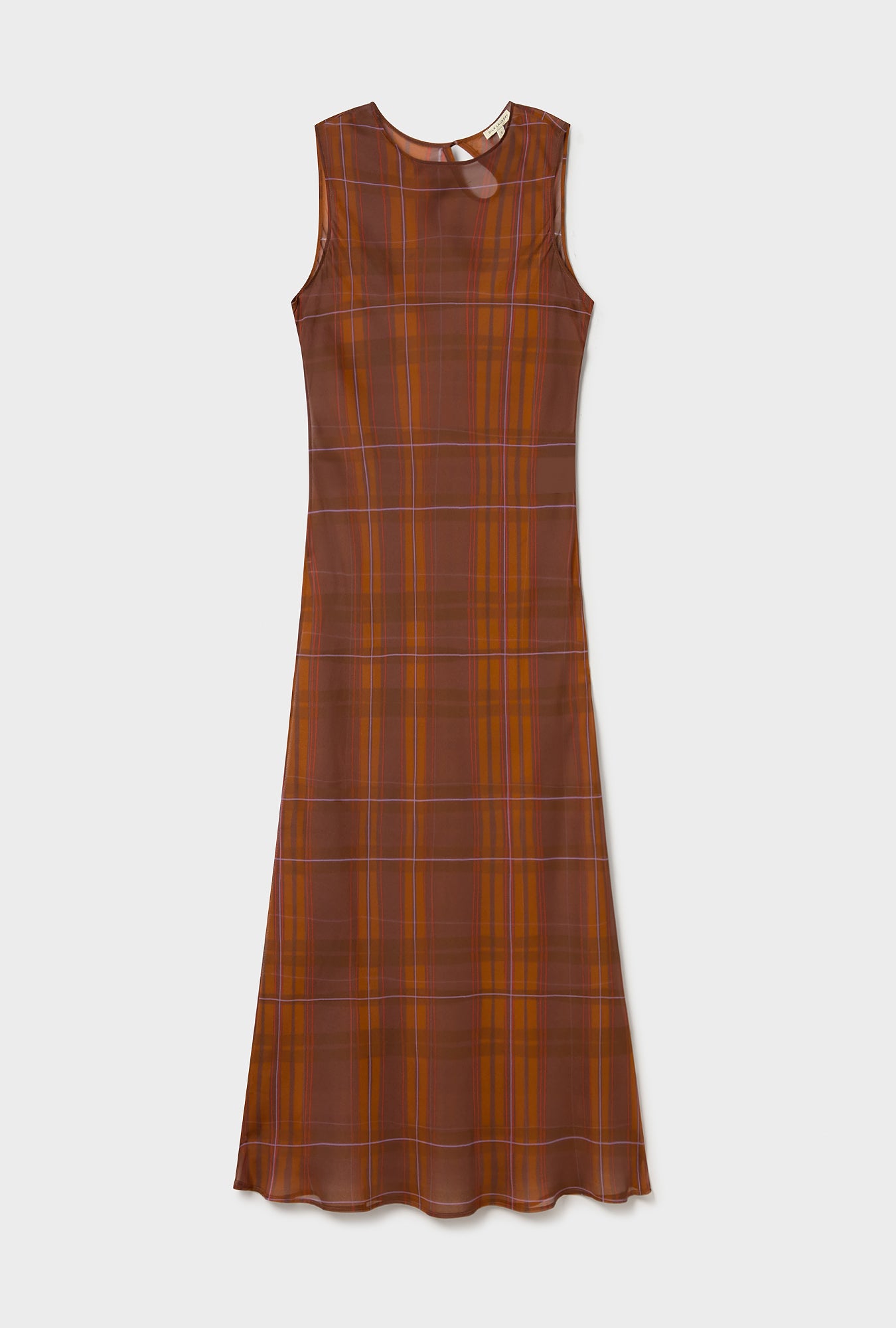 Robe Rasa en mousseline à carreaux racines