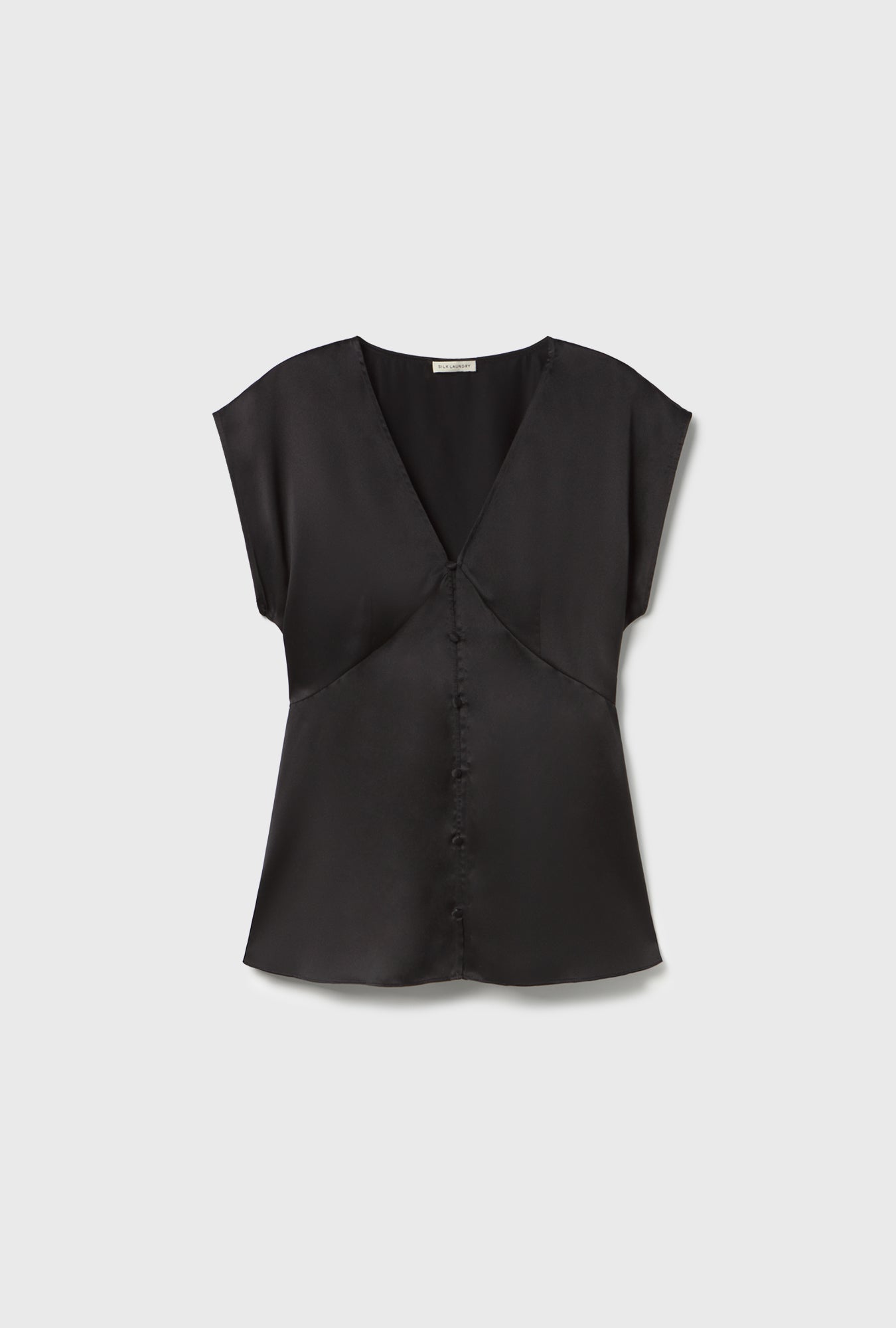 Haut col en V noir