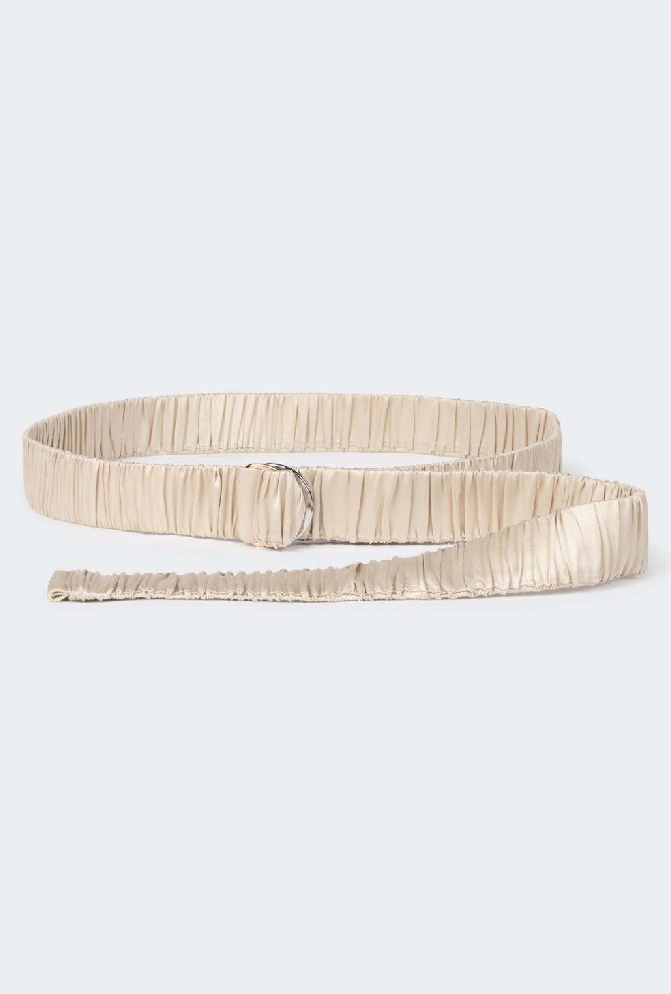 Ceinture large longue noisette