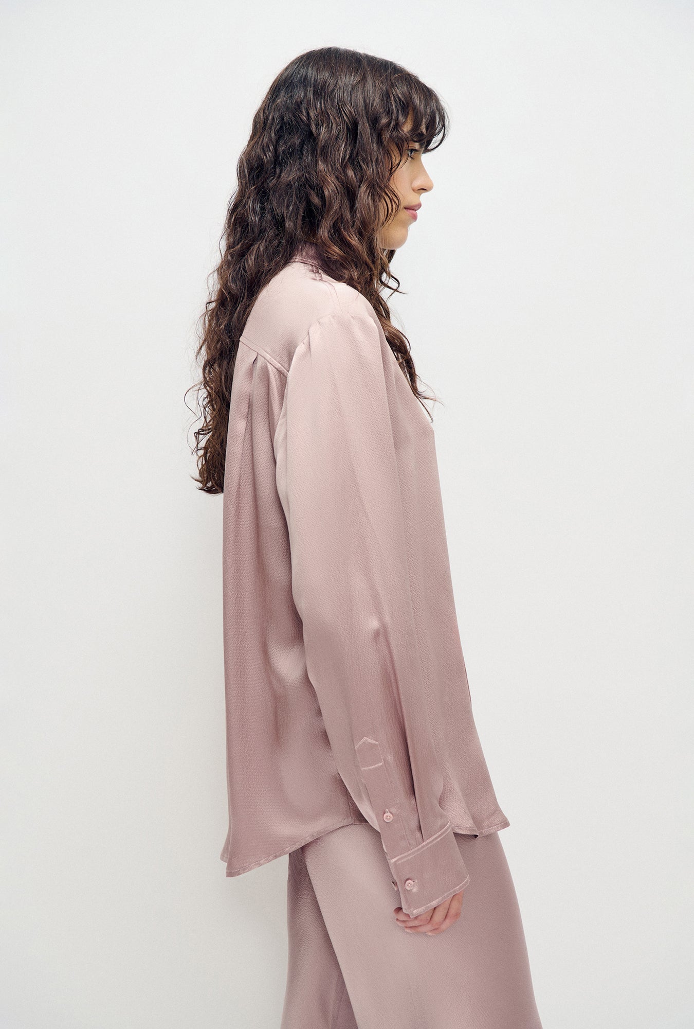 Chemise Boyfriend froncée Lasso