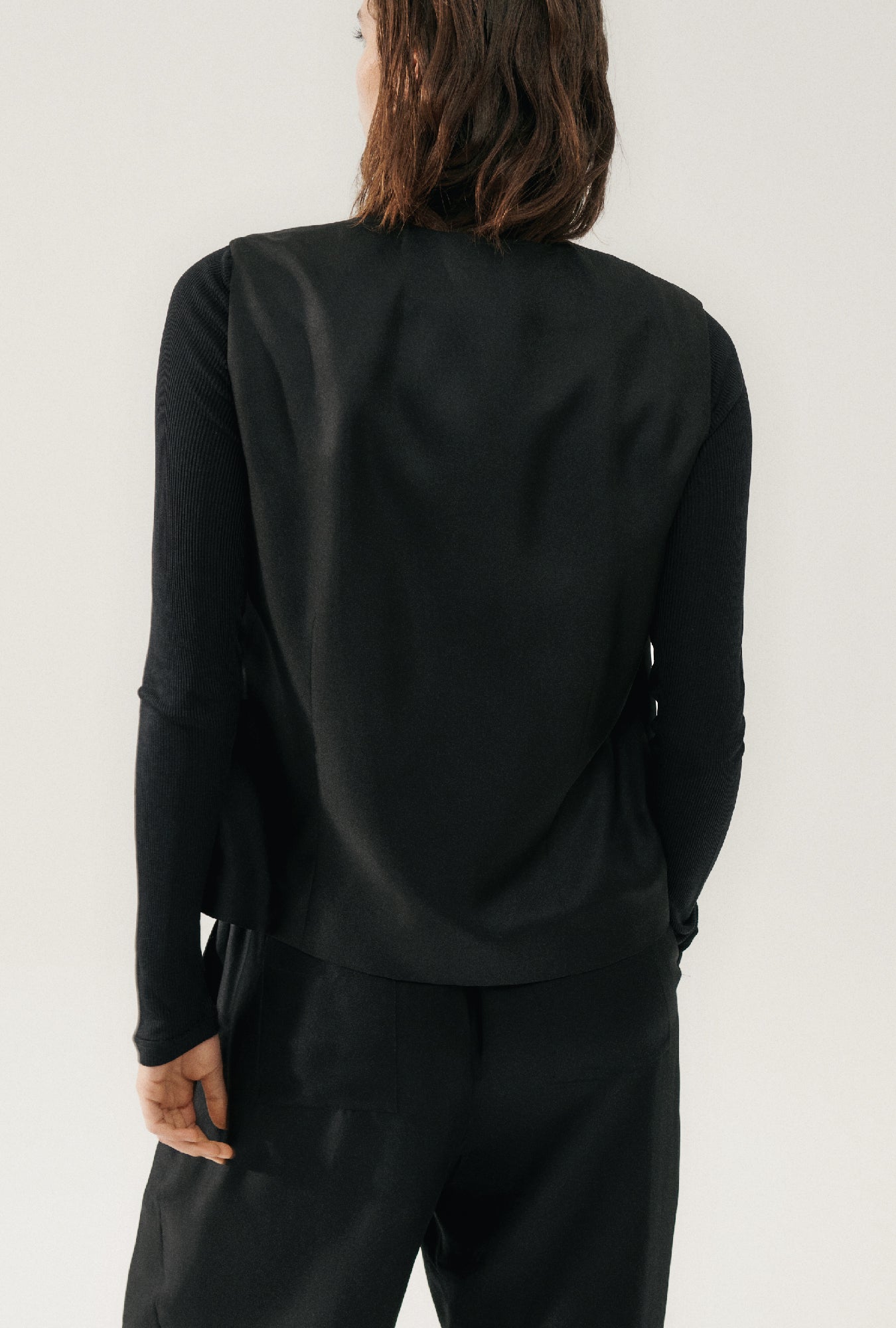 Gilet Souple Croisé Noir