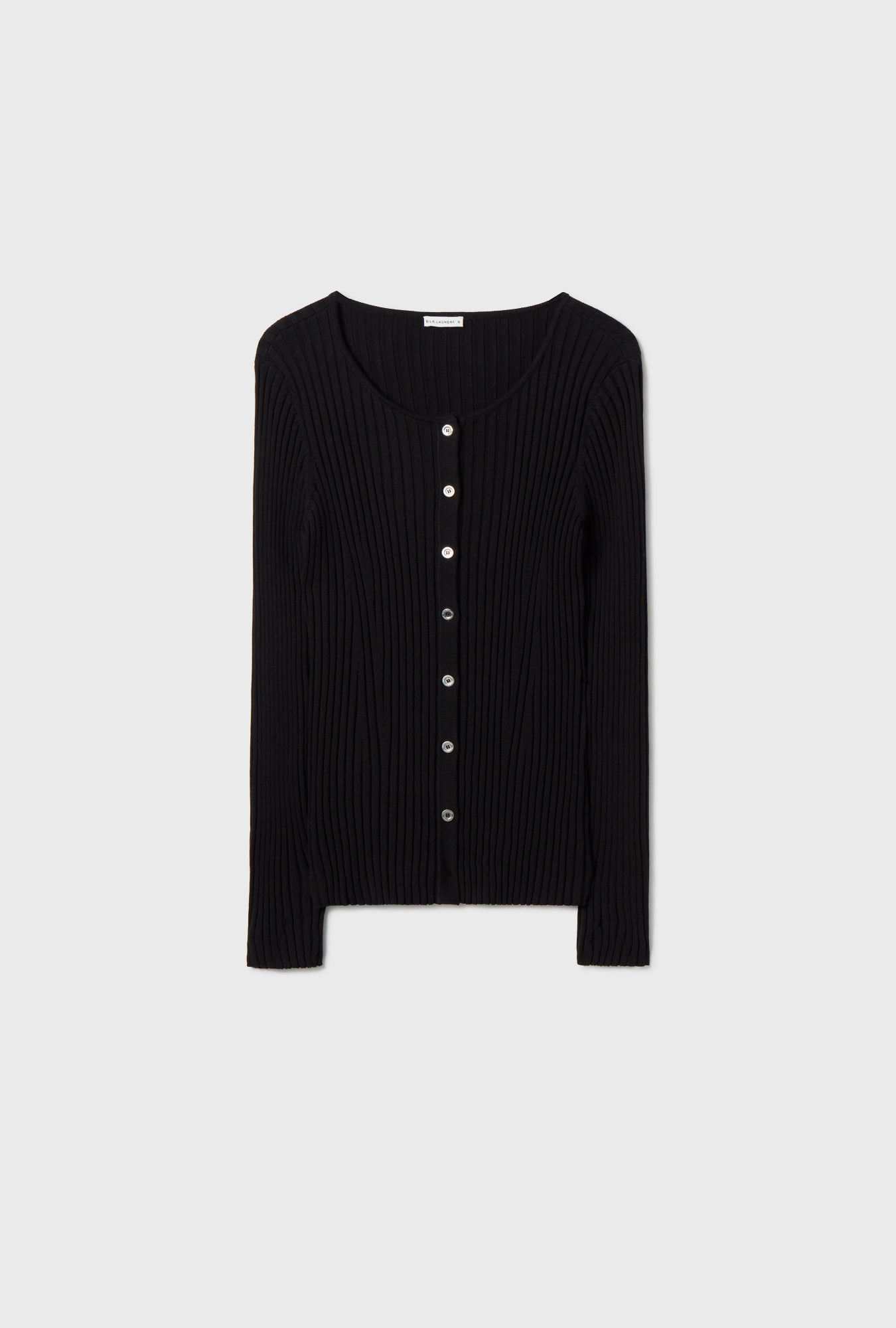 Ribbed Kia Cardigan Black