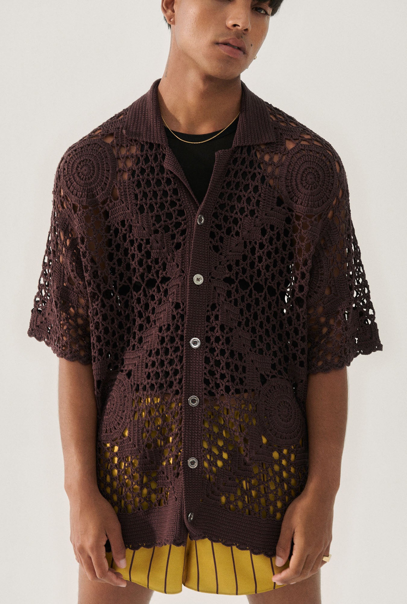 T-shirt Papy Crochet Cacao
