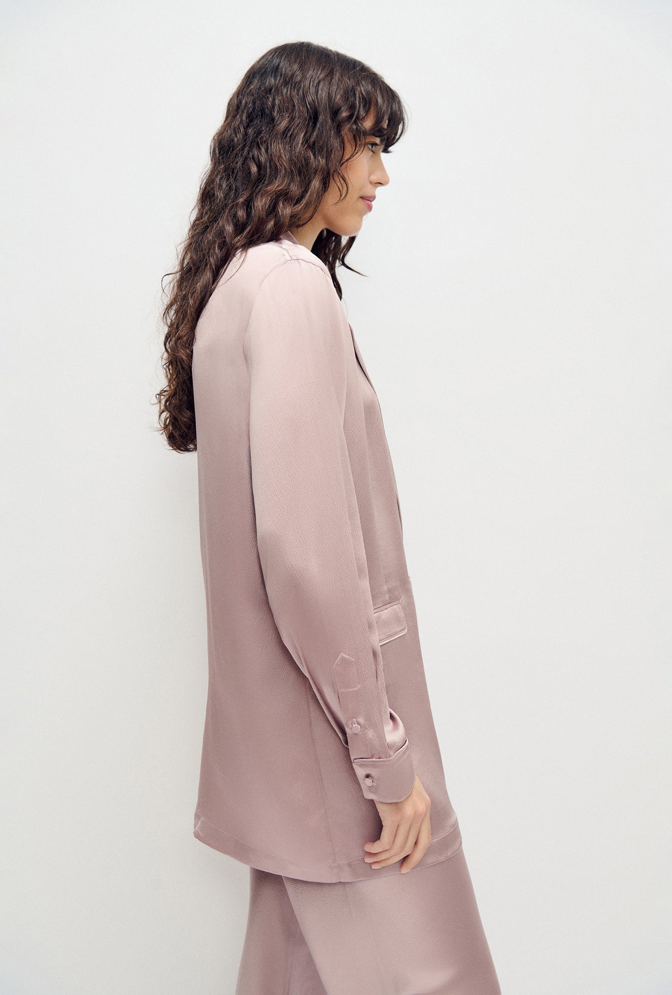 Hammered Relaxed Blazer Lasso