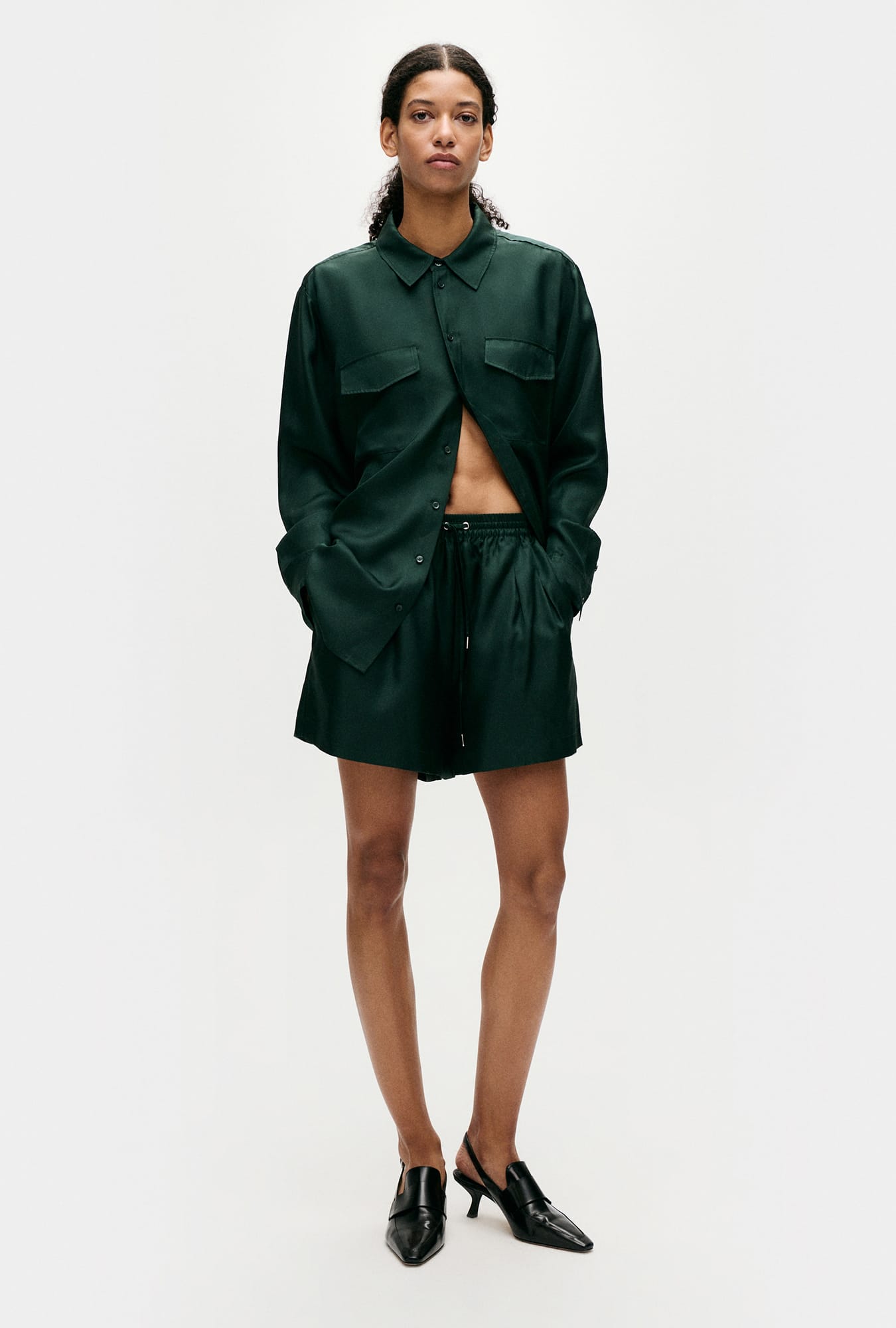 Shorts amples en sergé Scarab