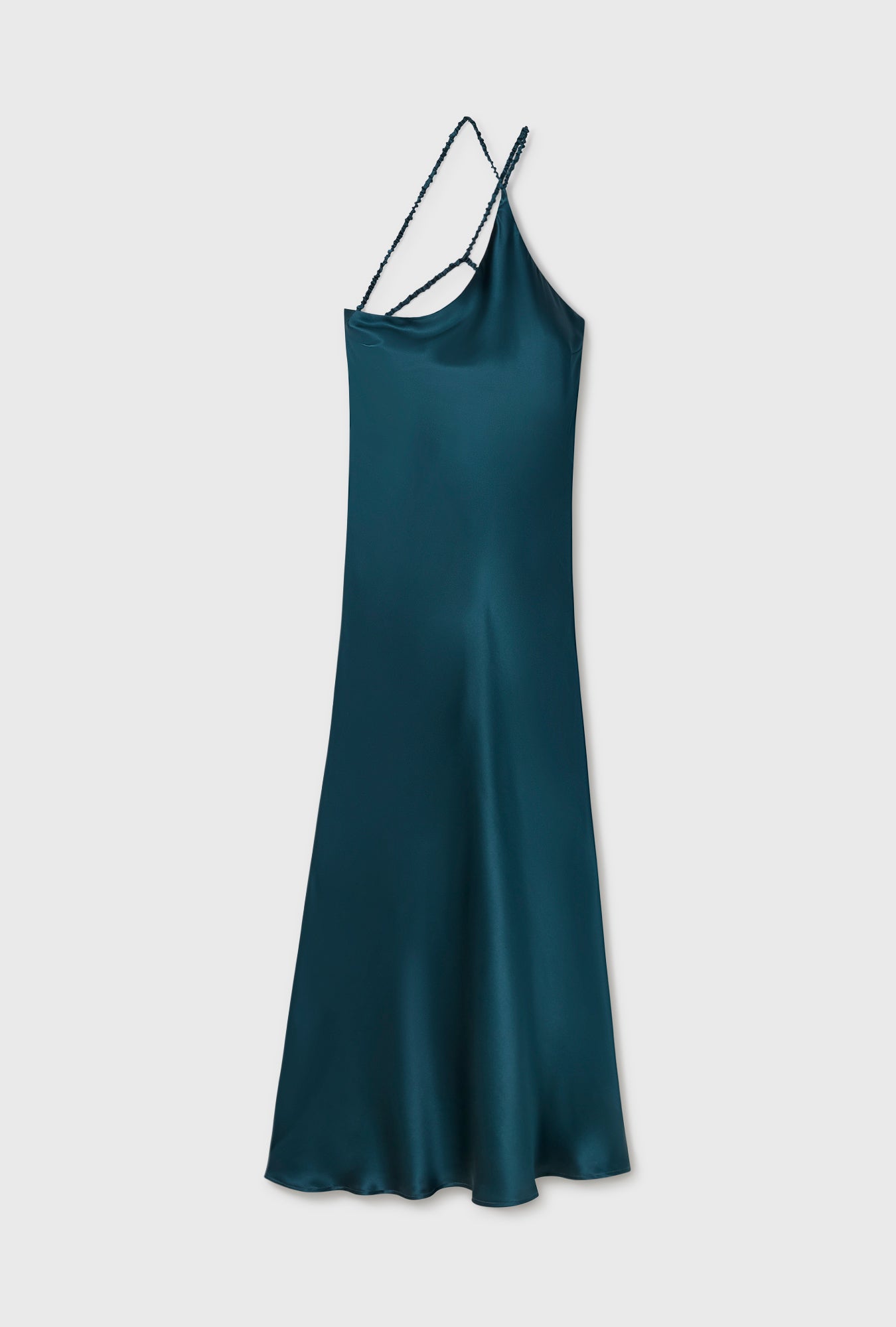 Robe évasée sarcelle