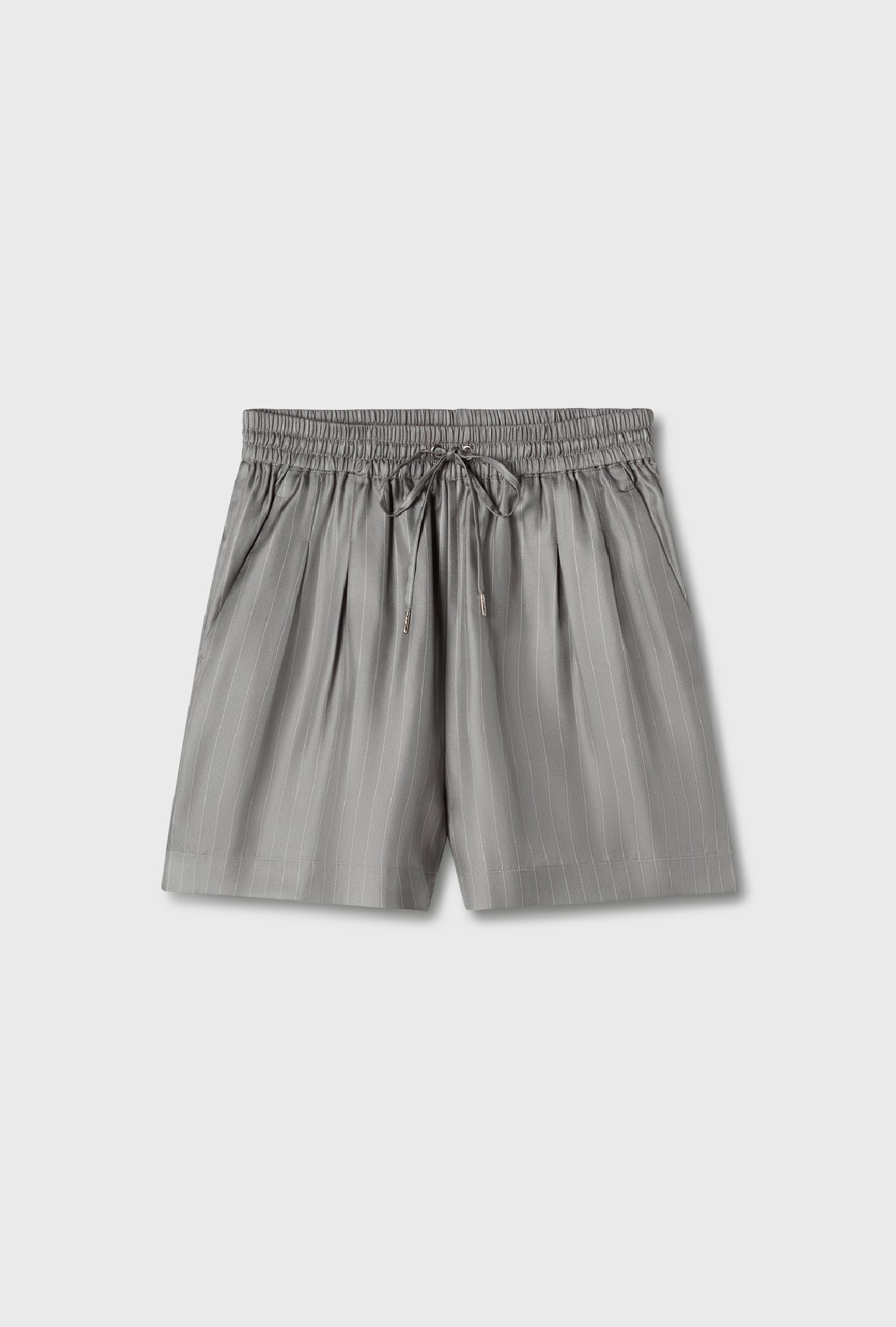 Short ample en sergé à fines rayures Moon
