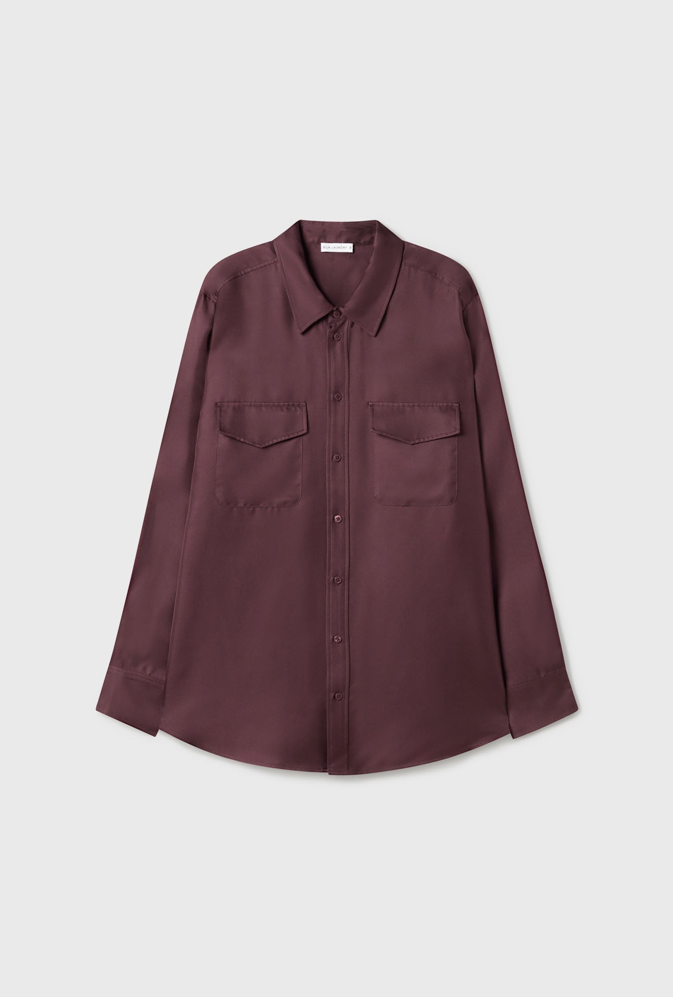 Chemise Boyfriend en sergé Cacao