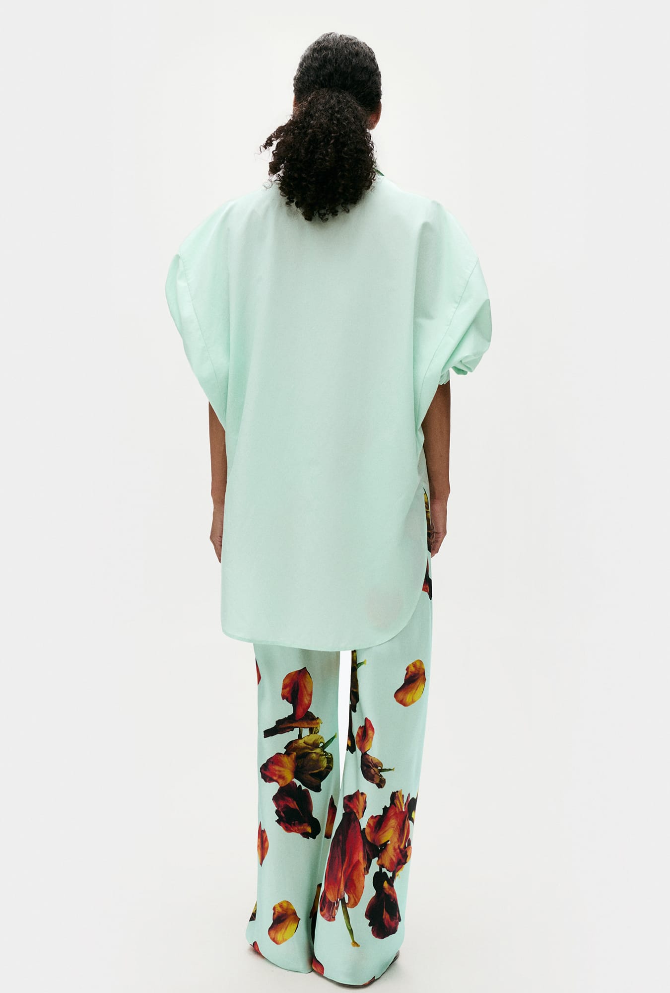 Chemisier rond en coton et soie Dew