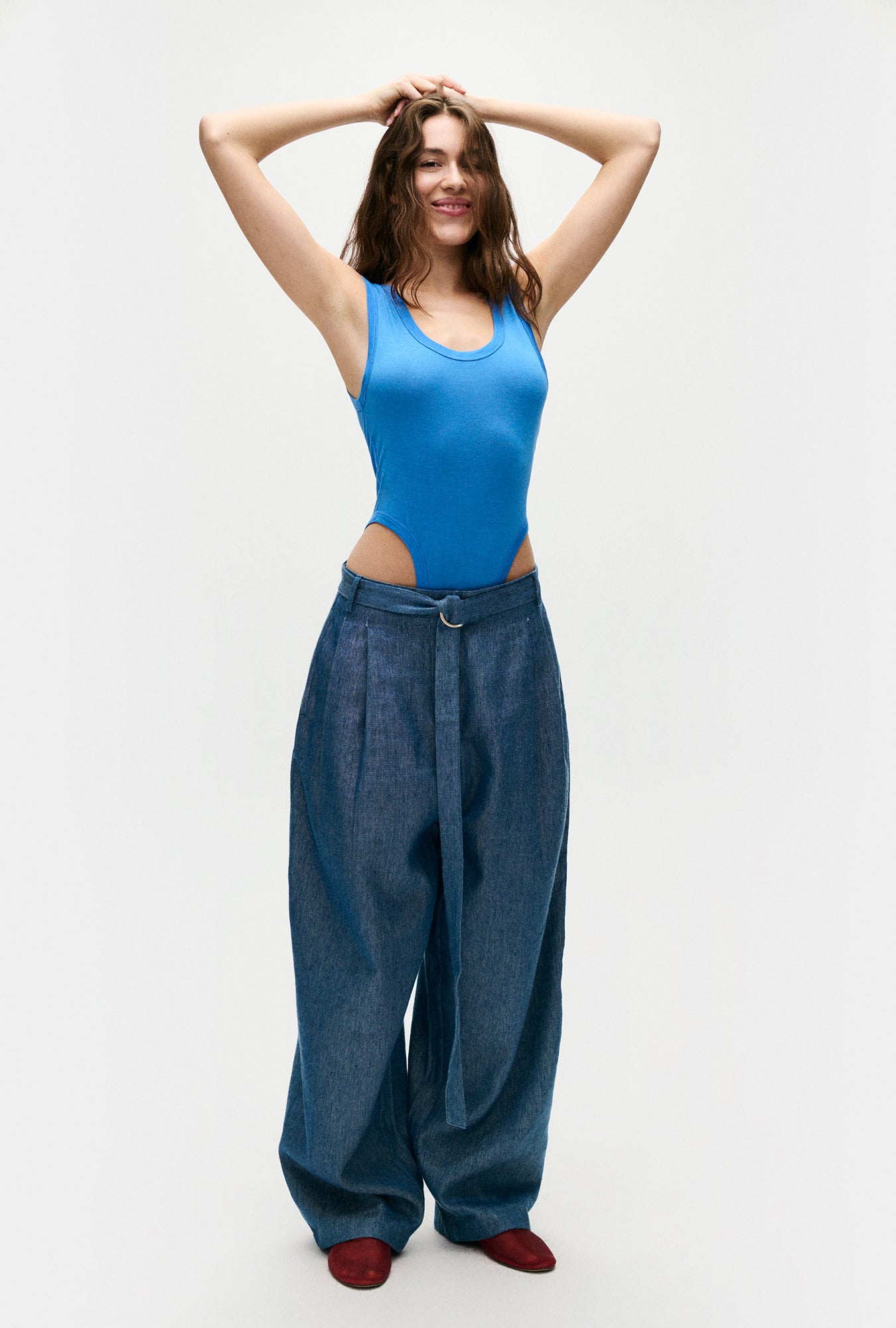 Body tanga ajouré vague
