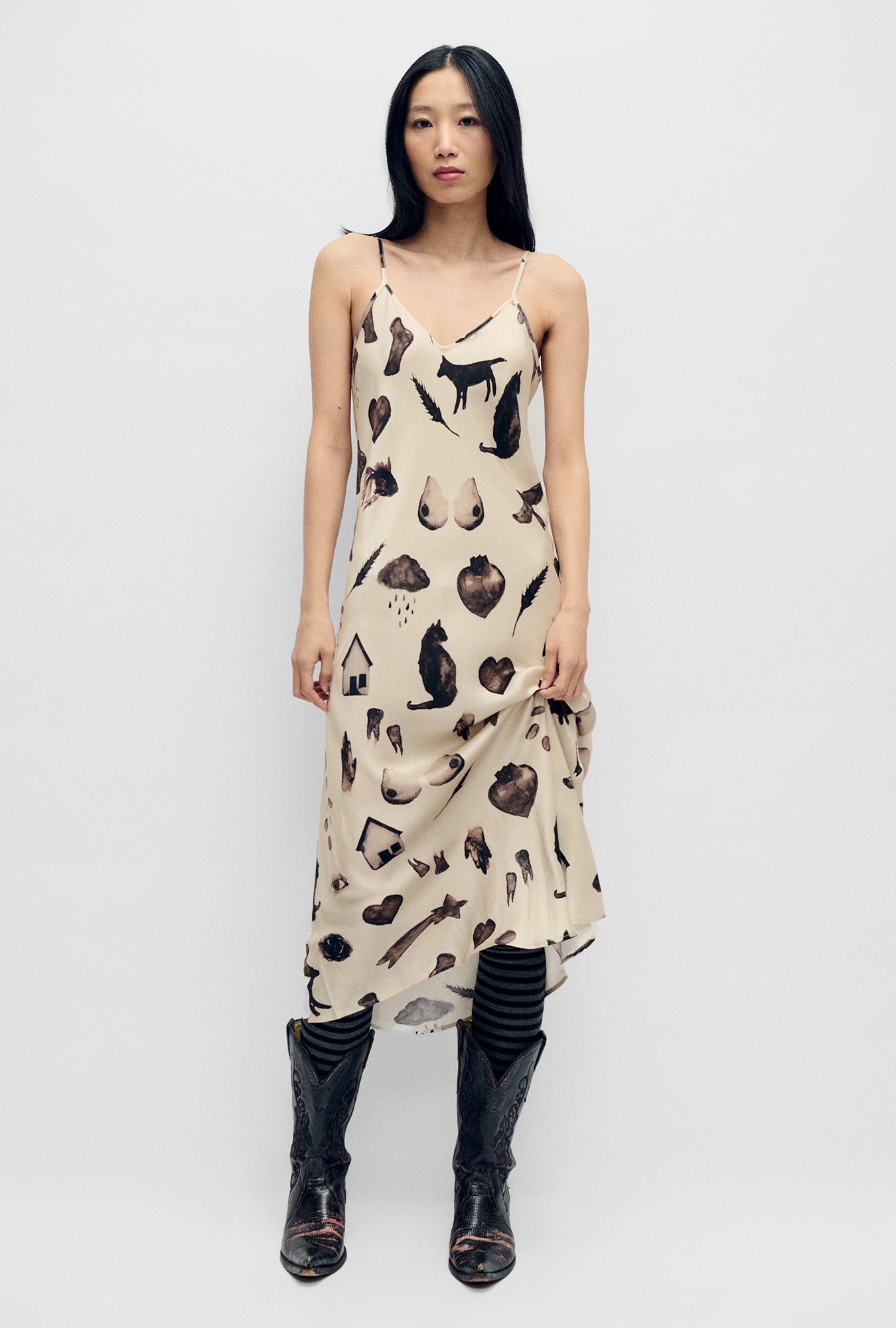 Robe Nineties Miracles Noisette