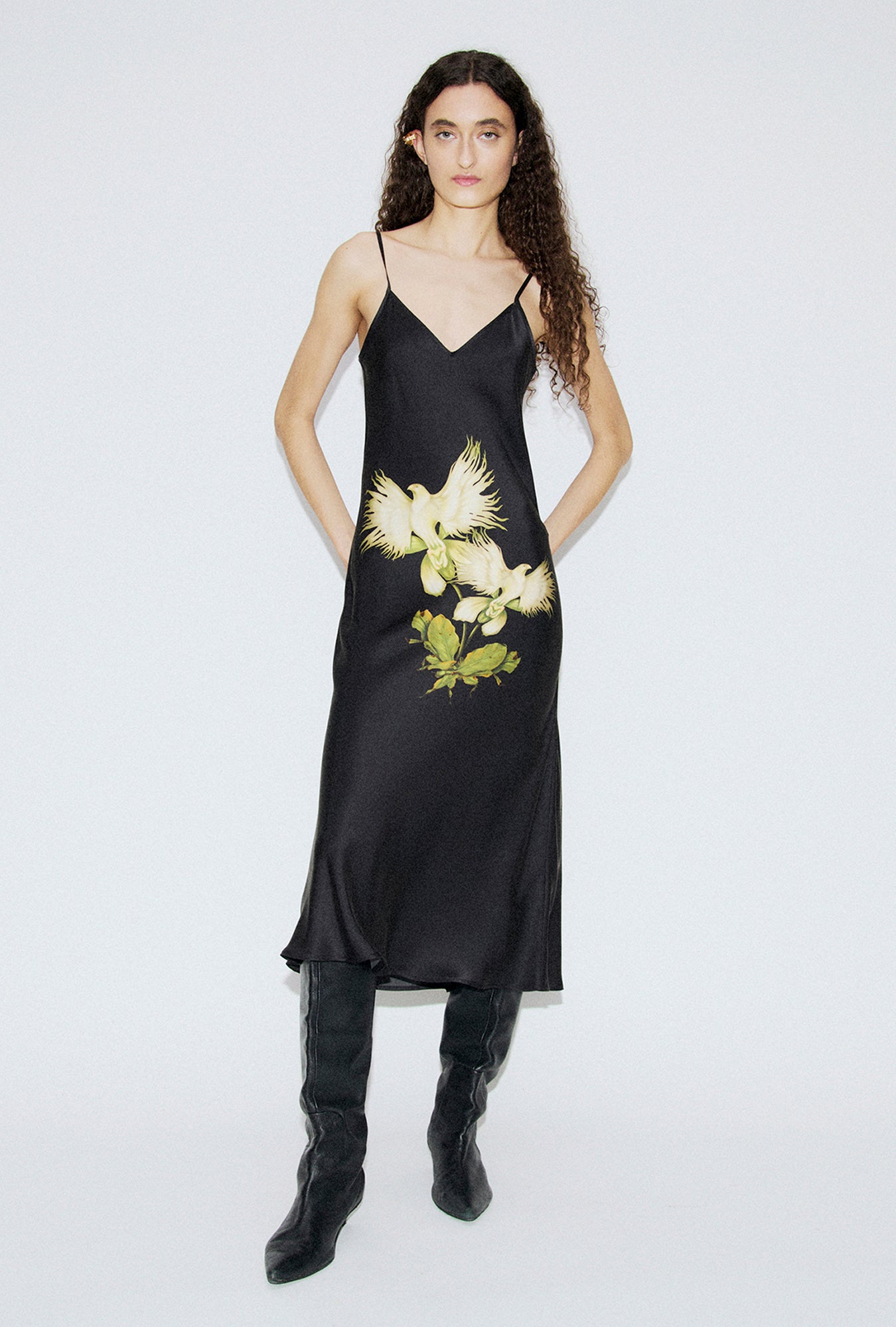 90S Slip Dress Egret