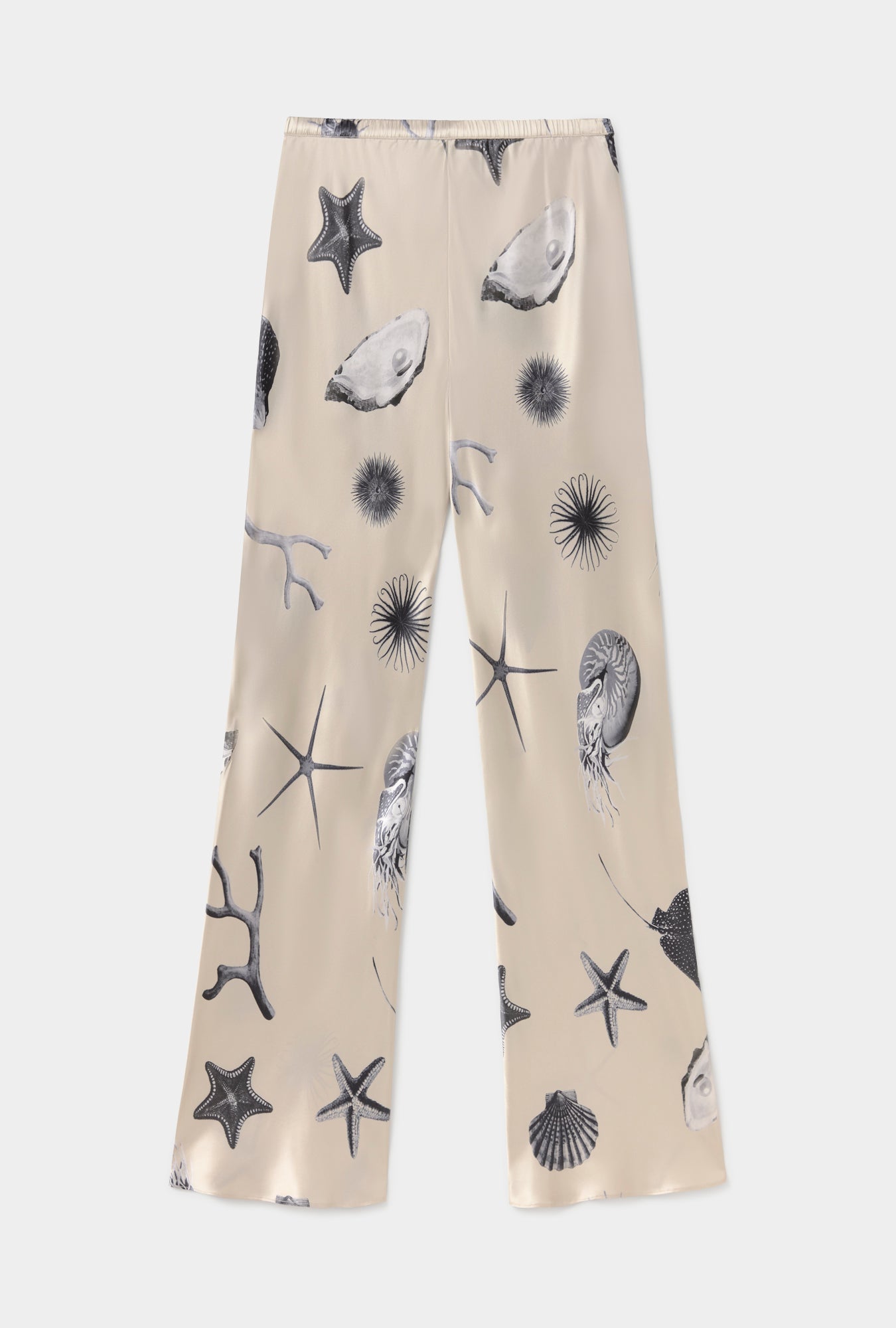 Pantalon coupe biais coquillages