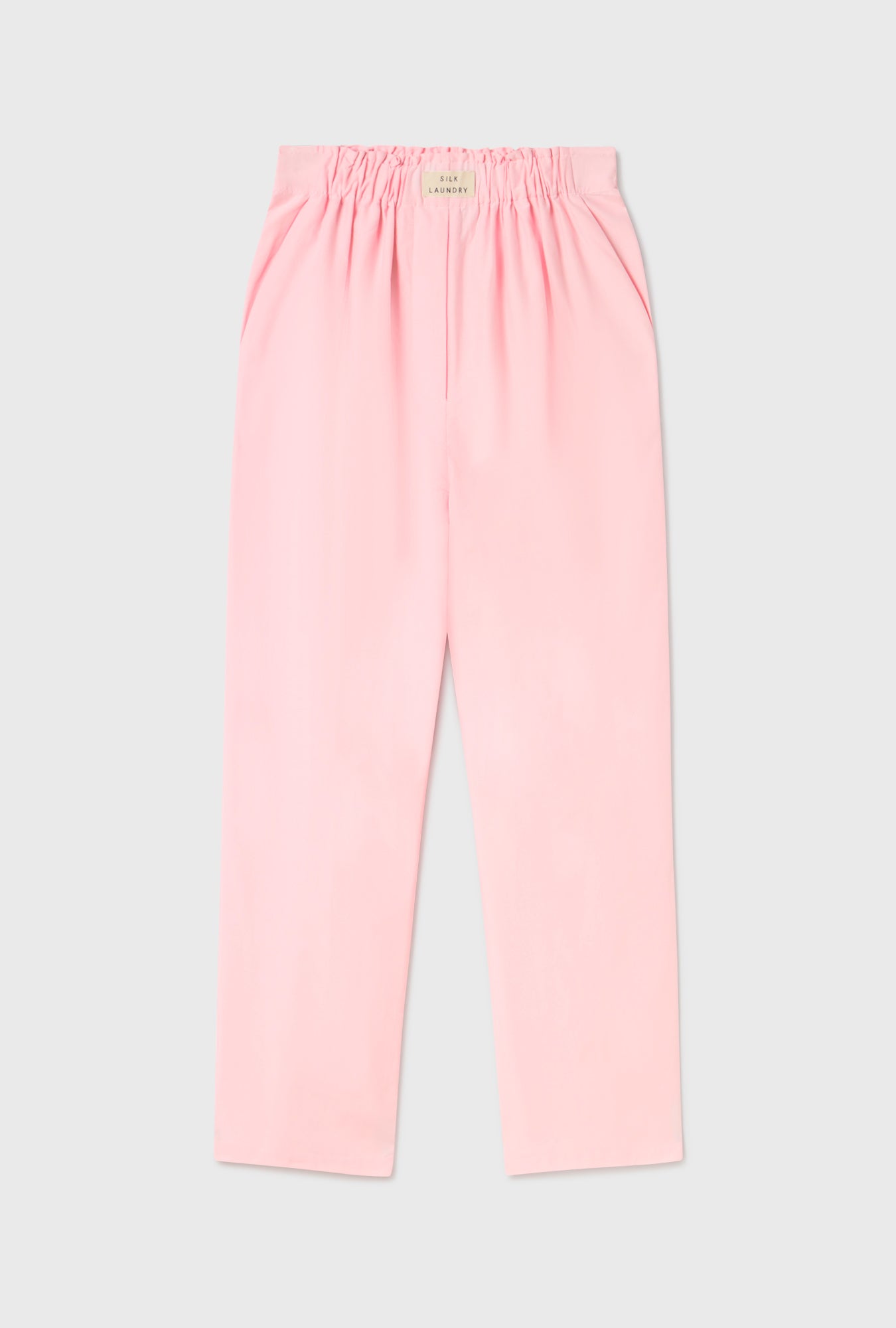 Pantalon en coton et soie à taille élastique Hydrogen