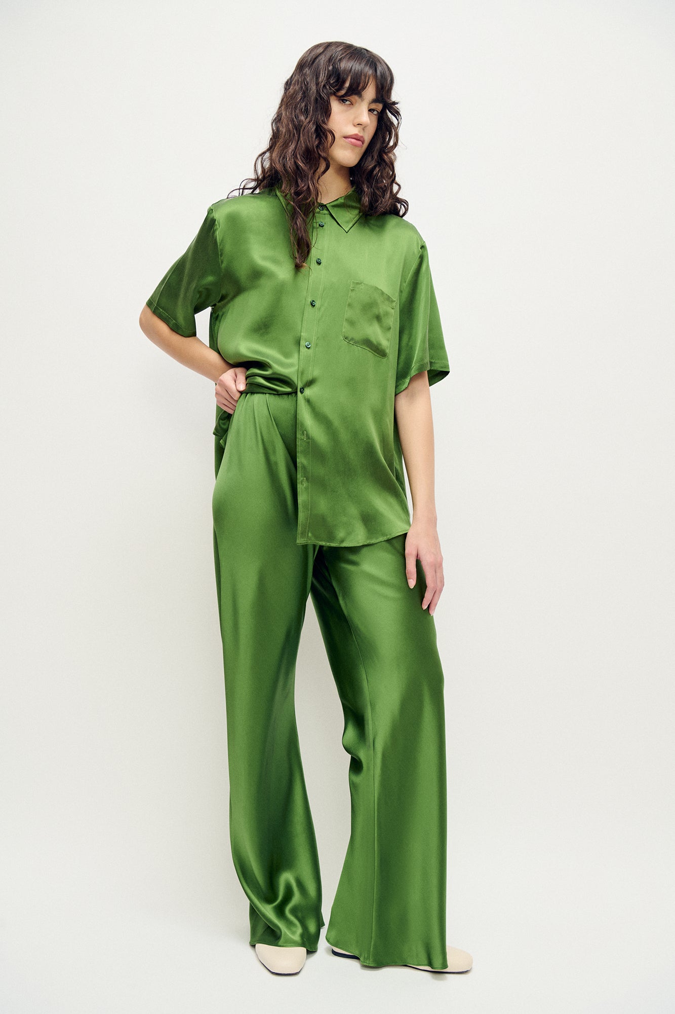 Pantalon coupe en biais Fields