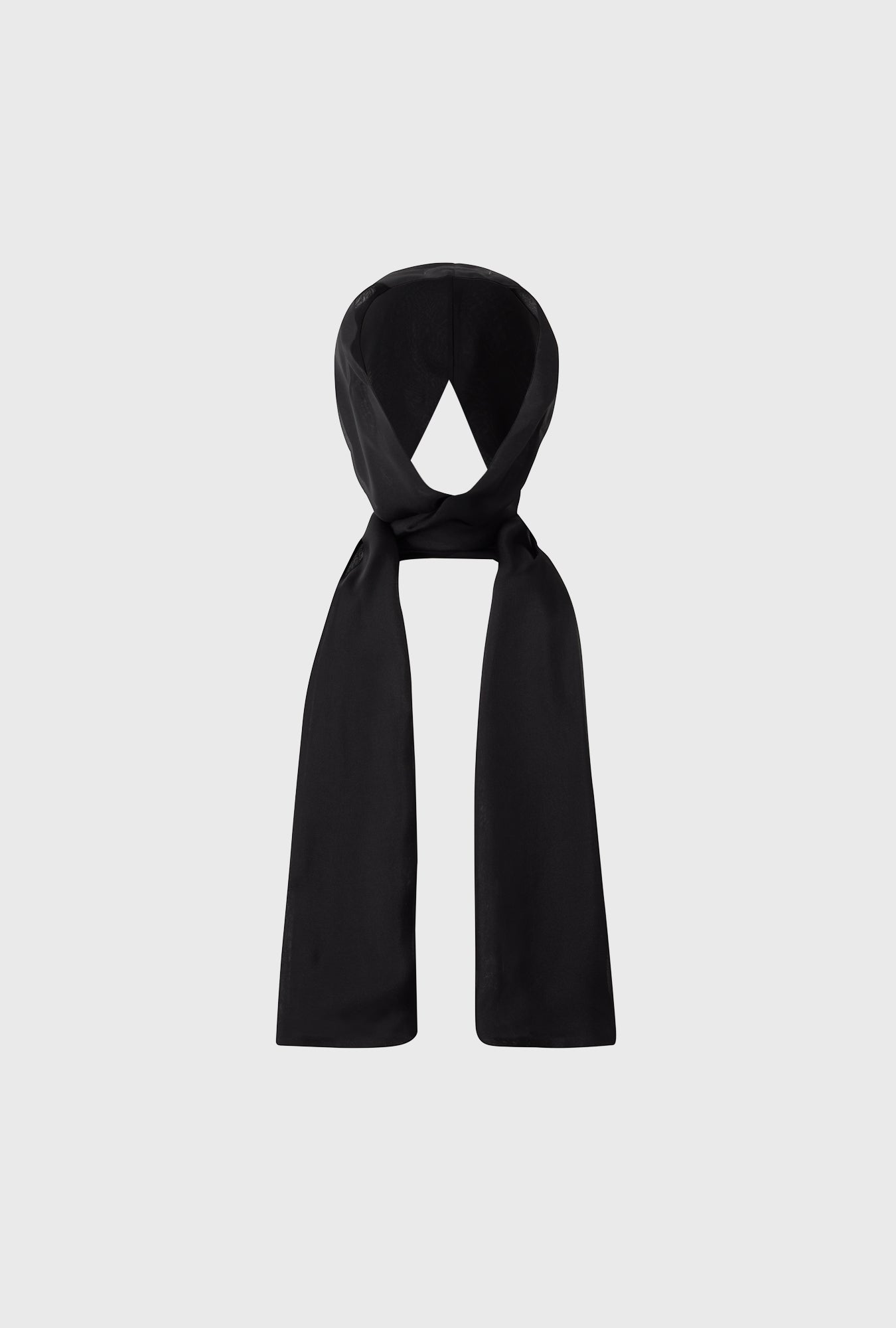 Foulard Hollywood en Mousseline Noir
