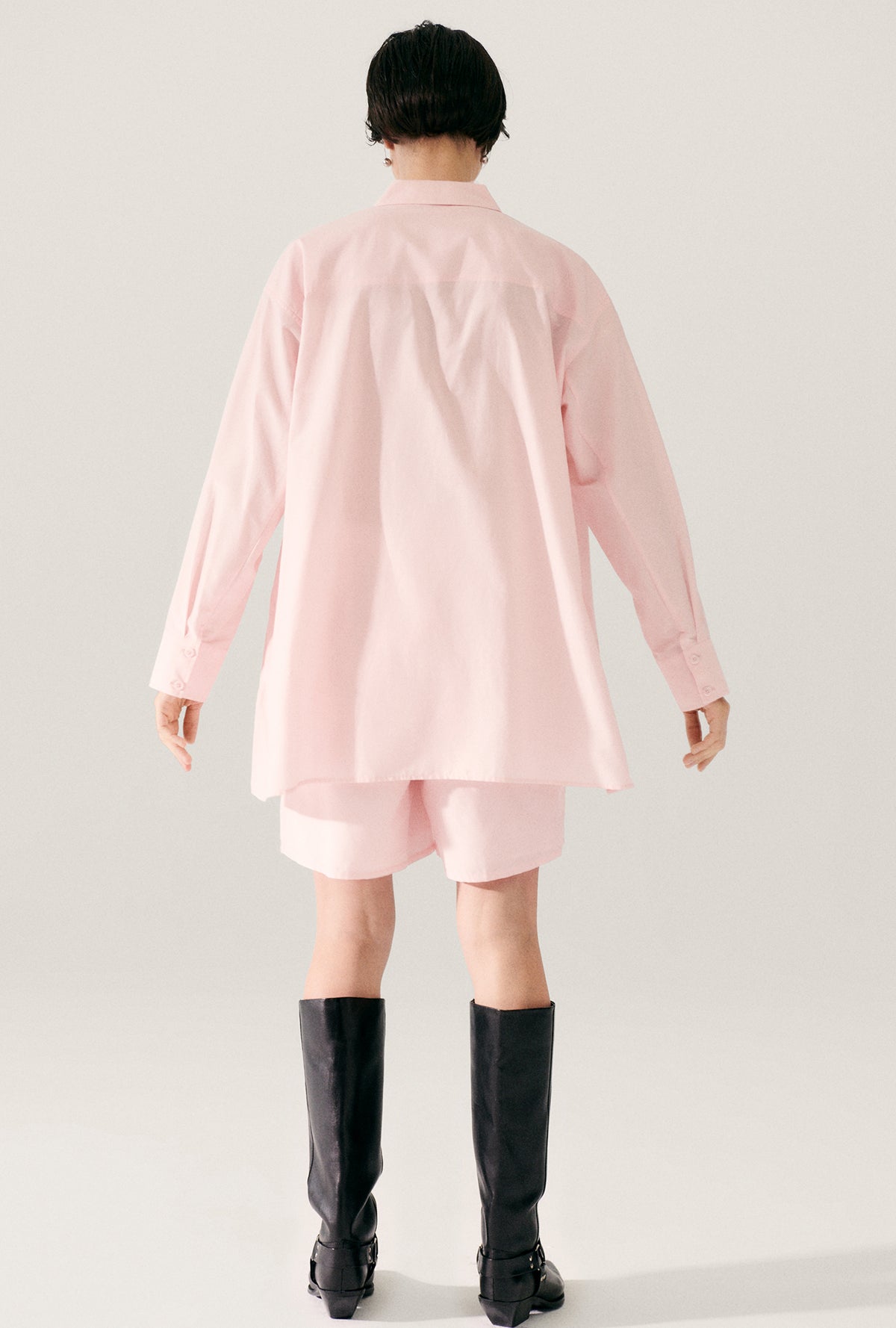 CHEMISE DE MATINÉE EN COTON ET SOIE HYDROGÈNE