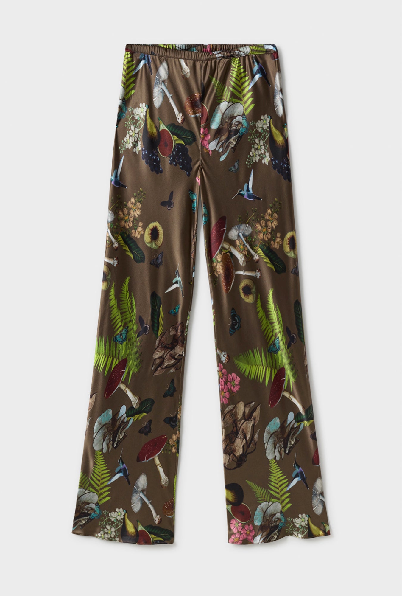 Bias Cut Pants Magic Mushroom Dark Earth