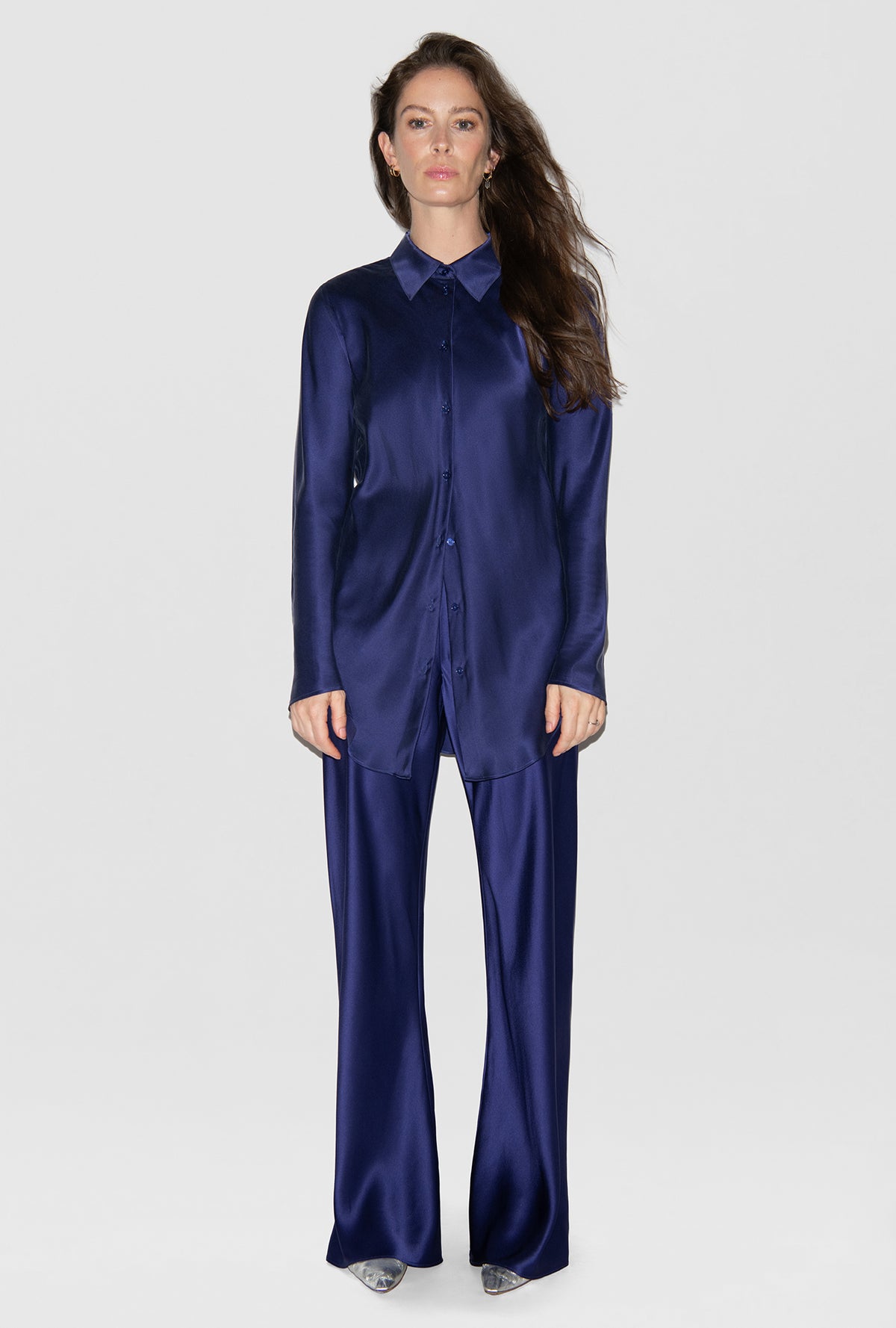 Pantalon coupe en biais Violette Pluie