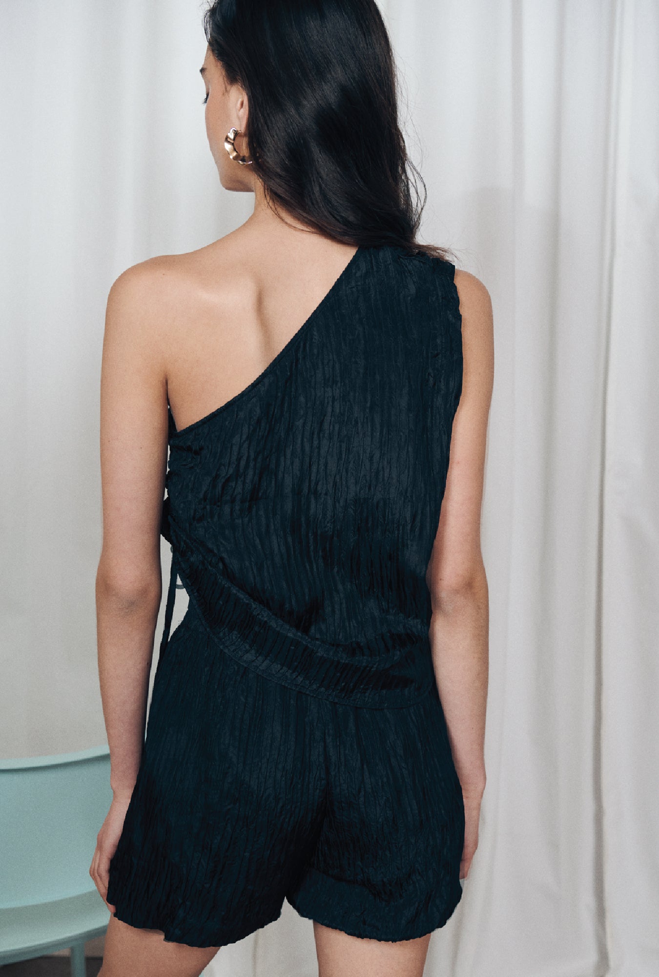 Short Noir Froissé