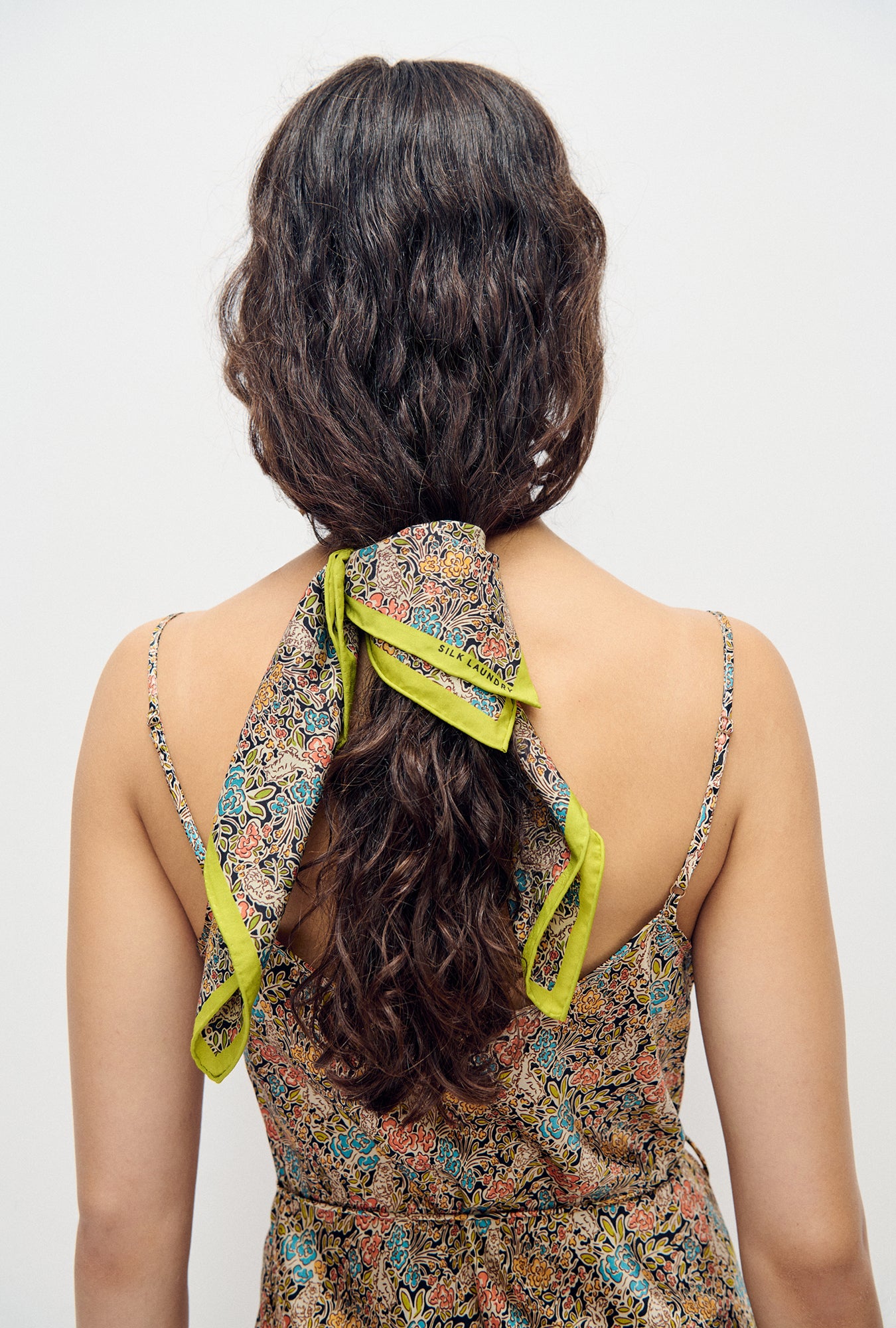 Foulard en twill Fleurs sucrées