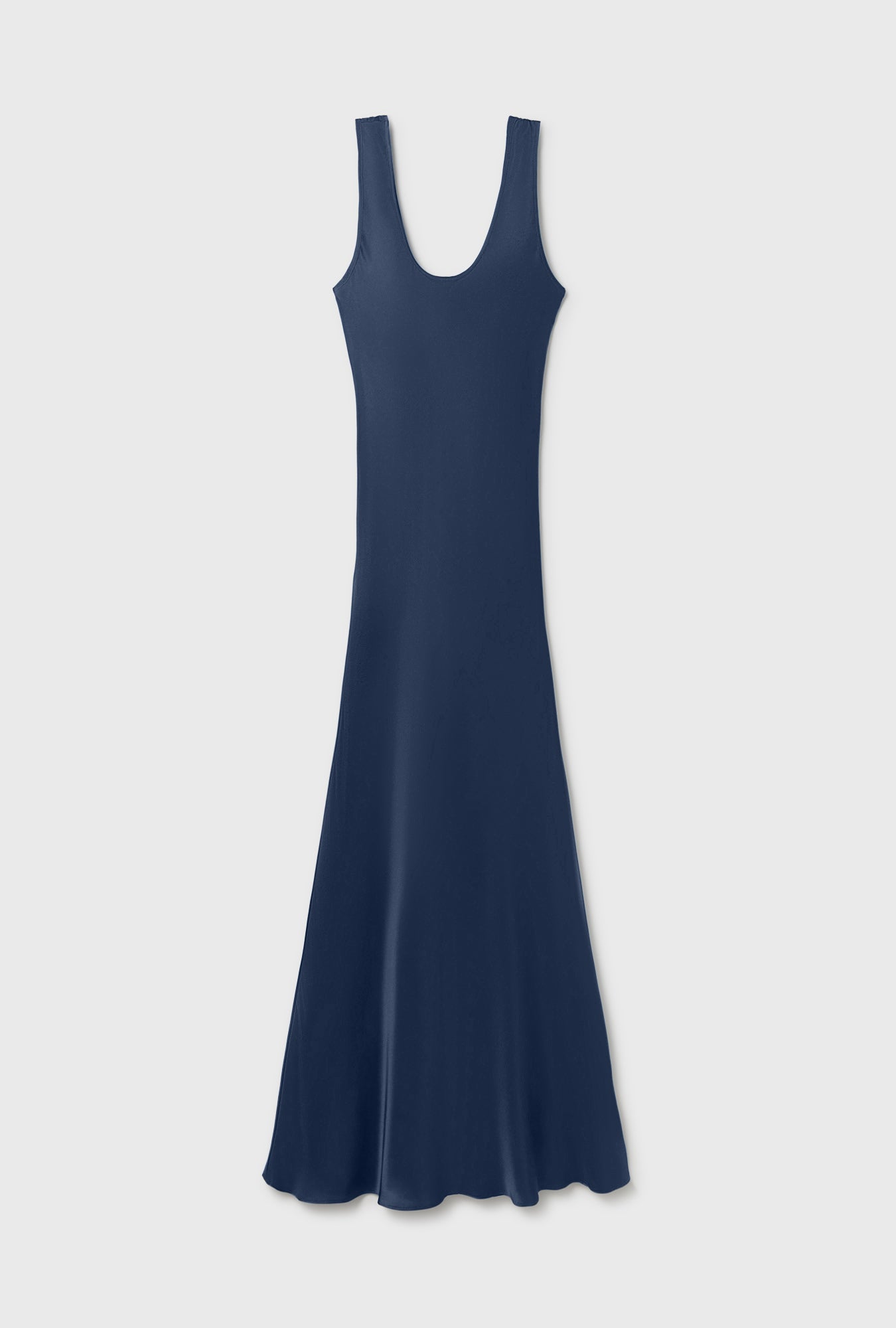 Robe habotai à encolure dégagée Midnight