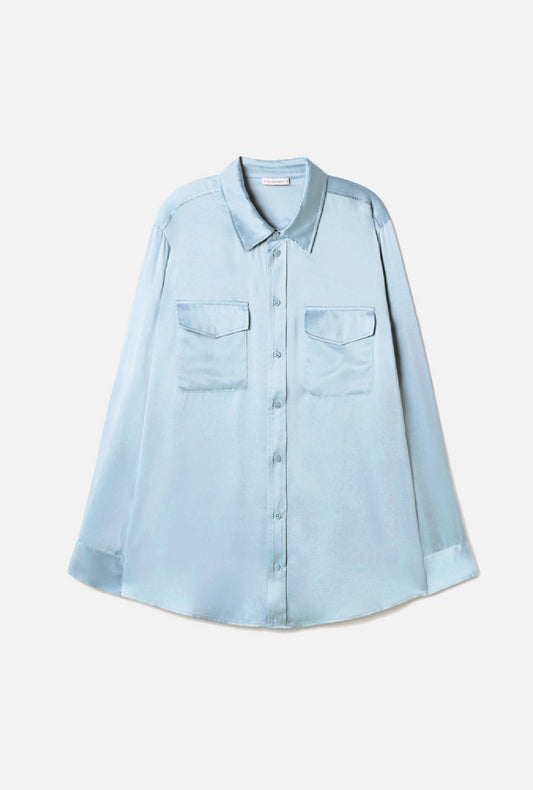 Chemise boyfriend ciel