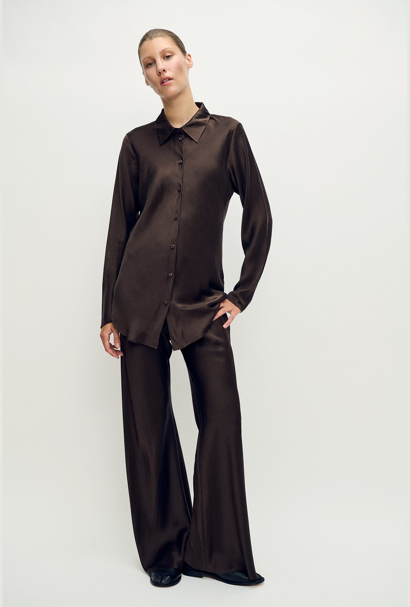 Chemise coupe biais Mantis