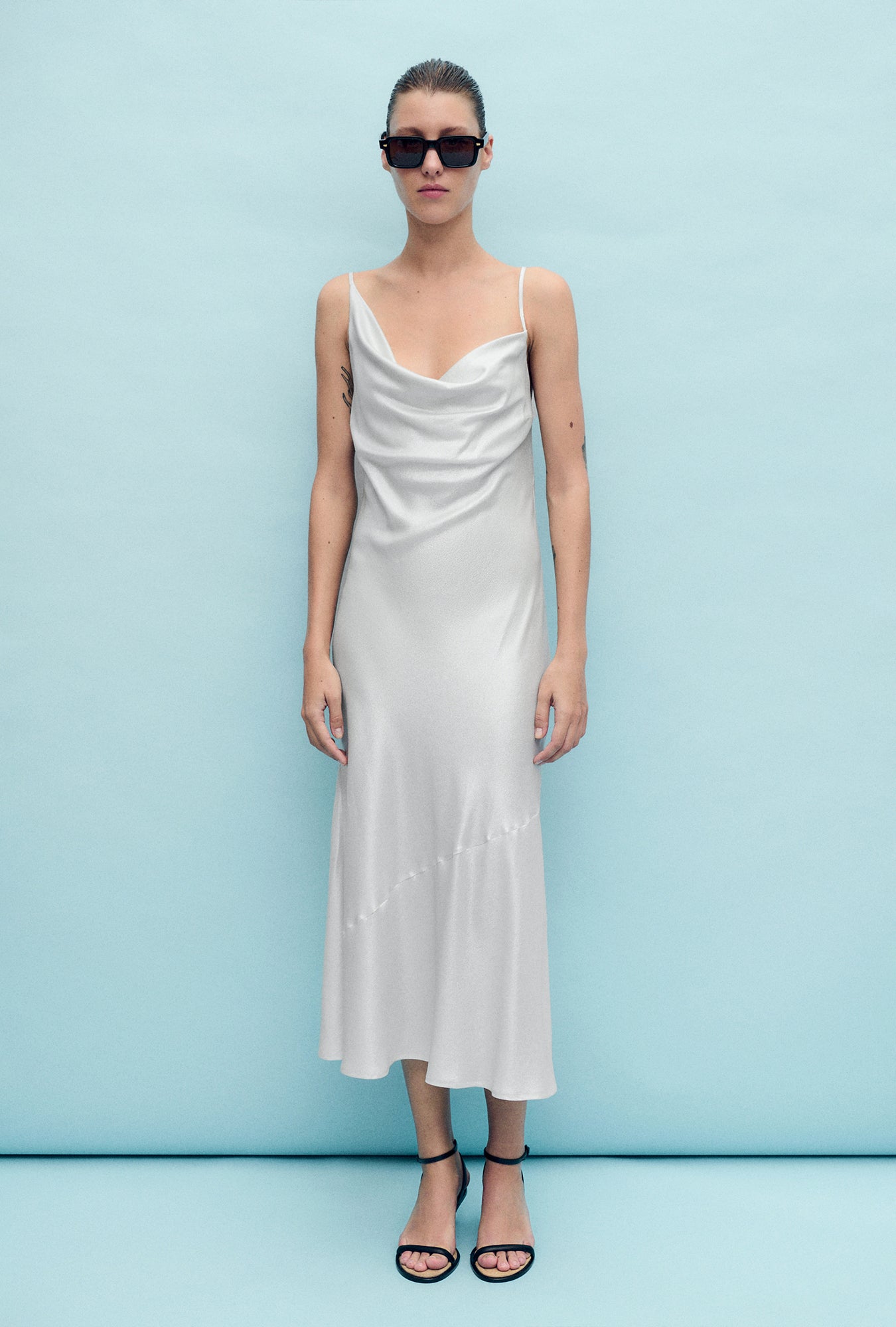 Robe Carrie Feuille argentée