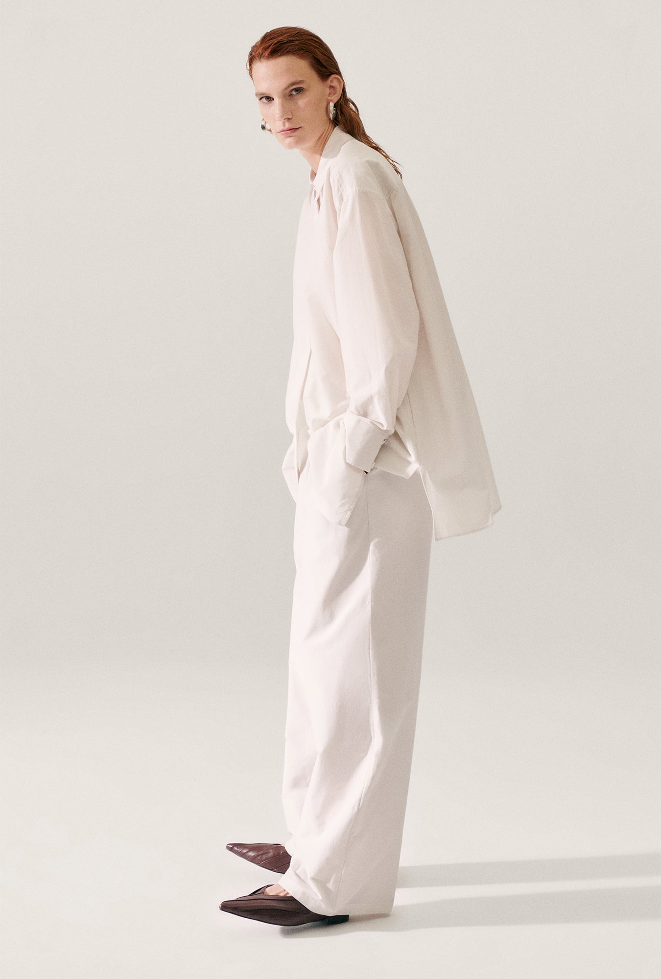 CHEMISE DU MATIN EN COTON ET SOIE DUST