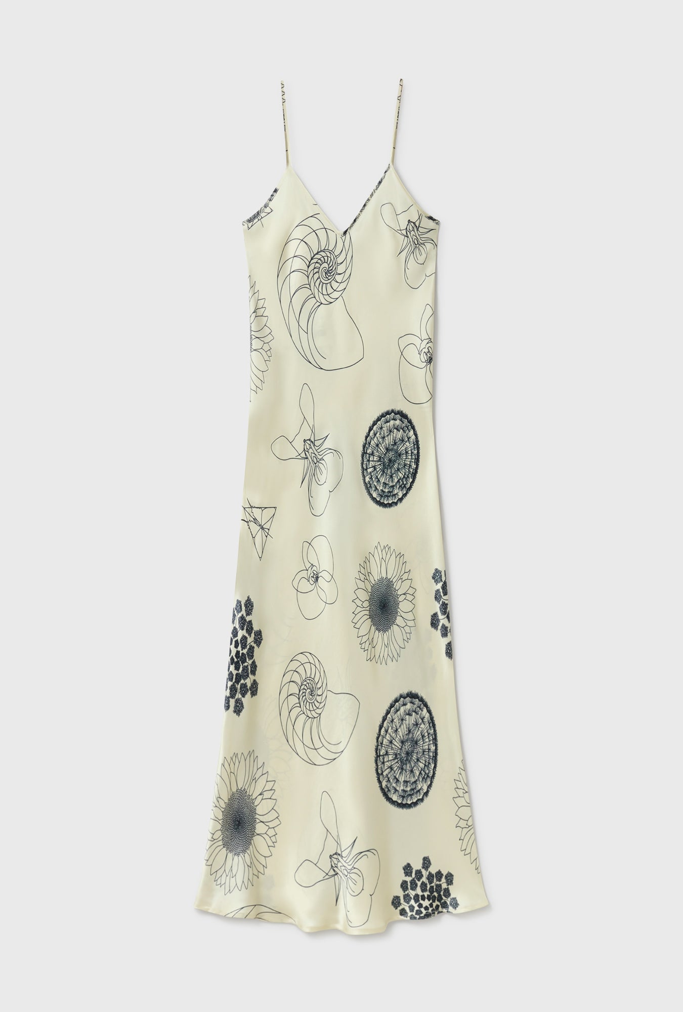 Robe nuisette années 90 Fibonacci Blanc cassé