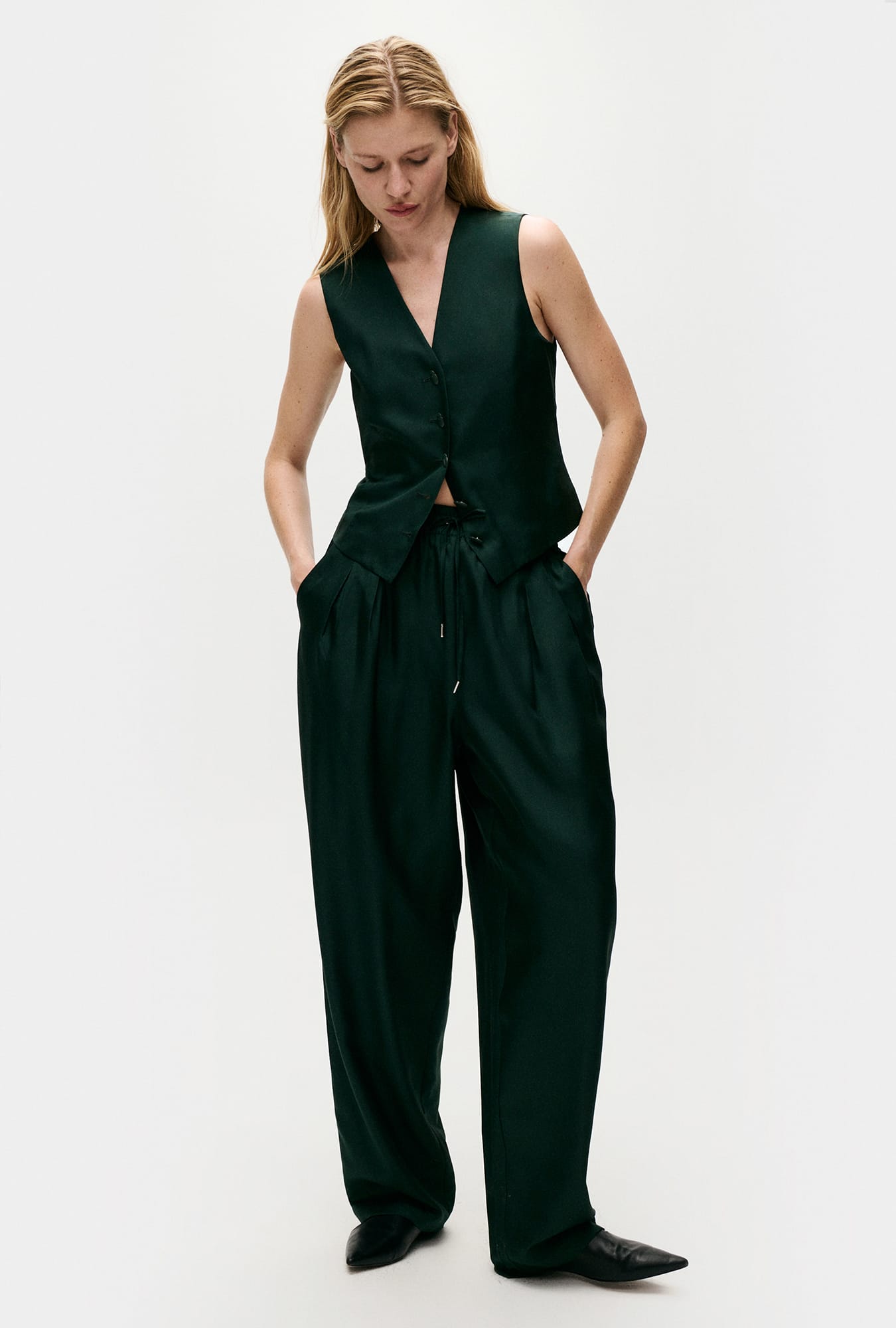 Pantalon ample en sergé Scarab