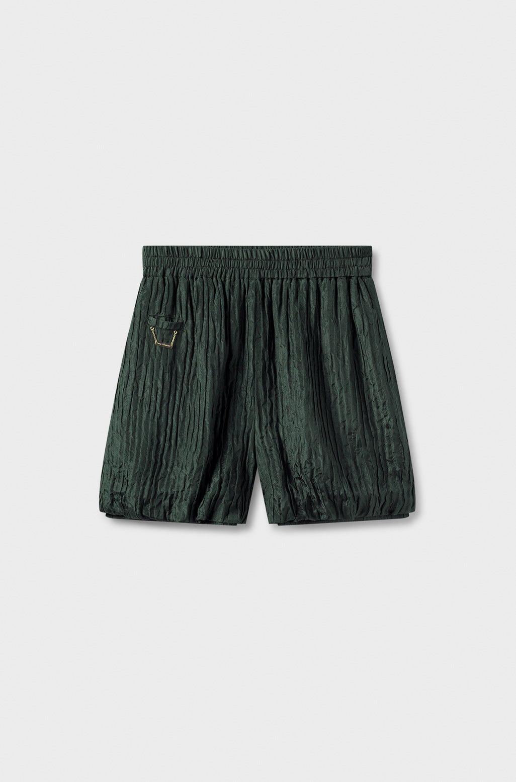Shorts plissés Cèdre