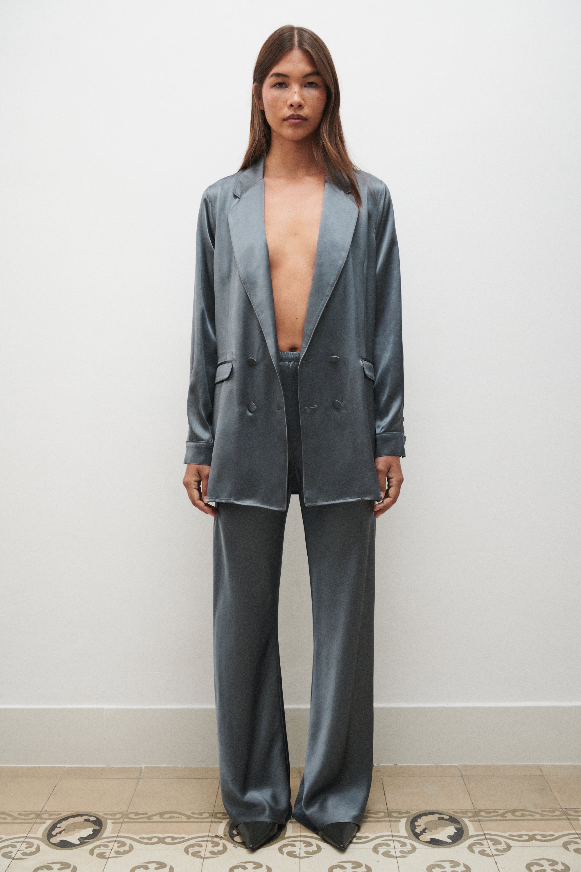 Pantalon Coupe Biaise Ardoise
