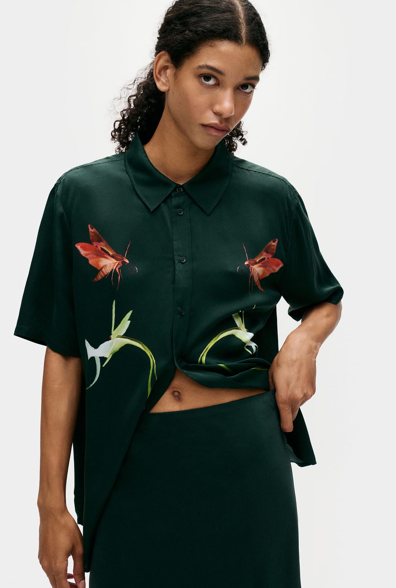 Chemise Boyfriend Manches Courtes Symbiotique