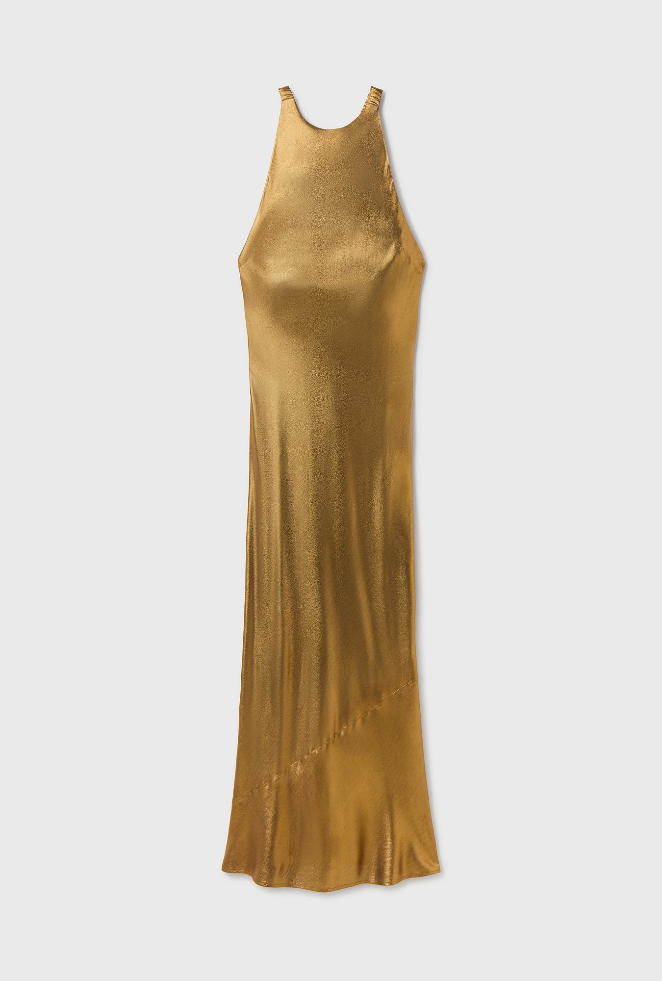 Robe asymétrique dorée