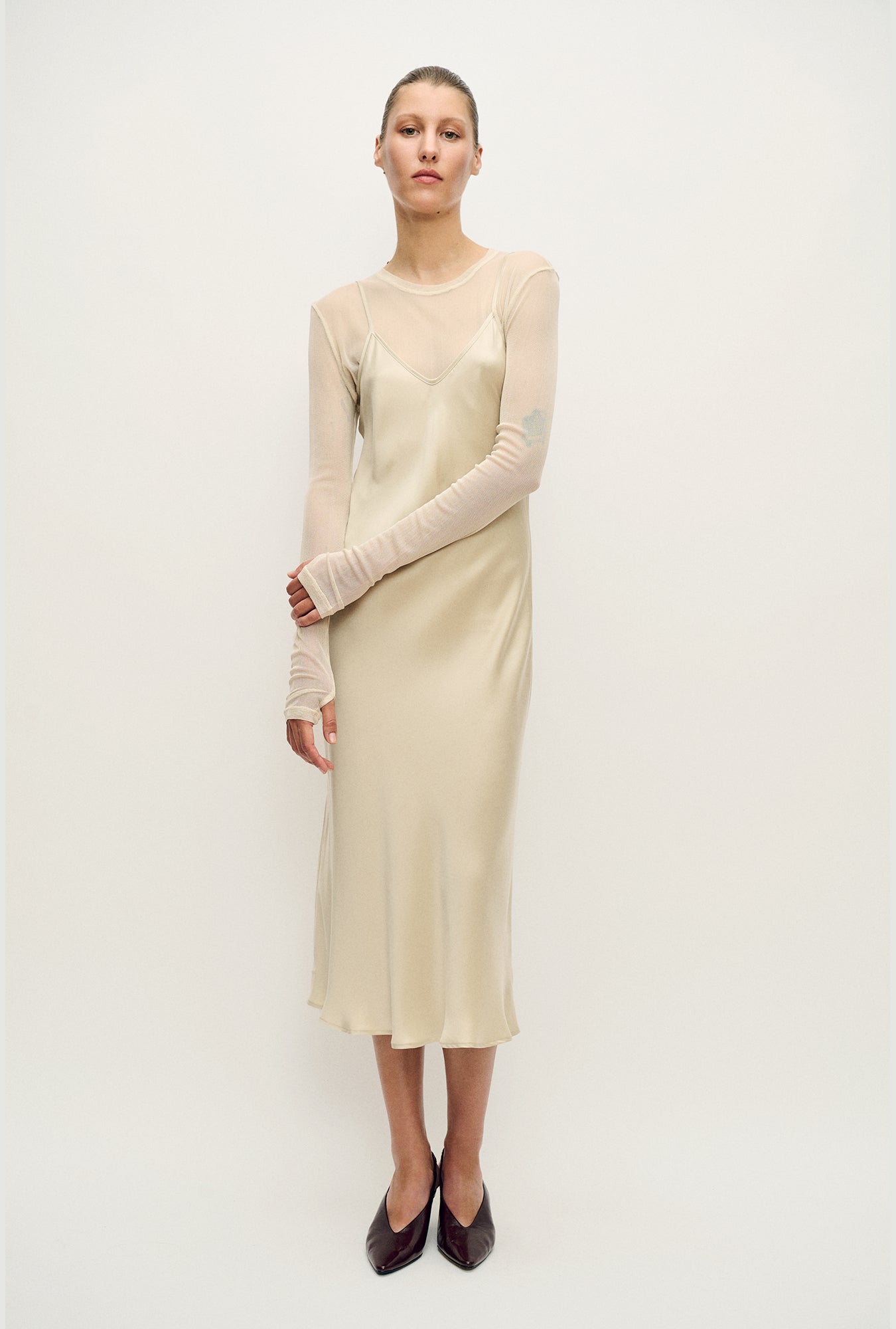 Robe nuisette années 90 Noisette